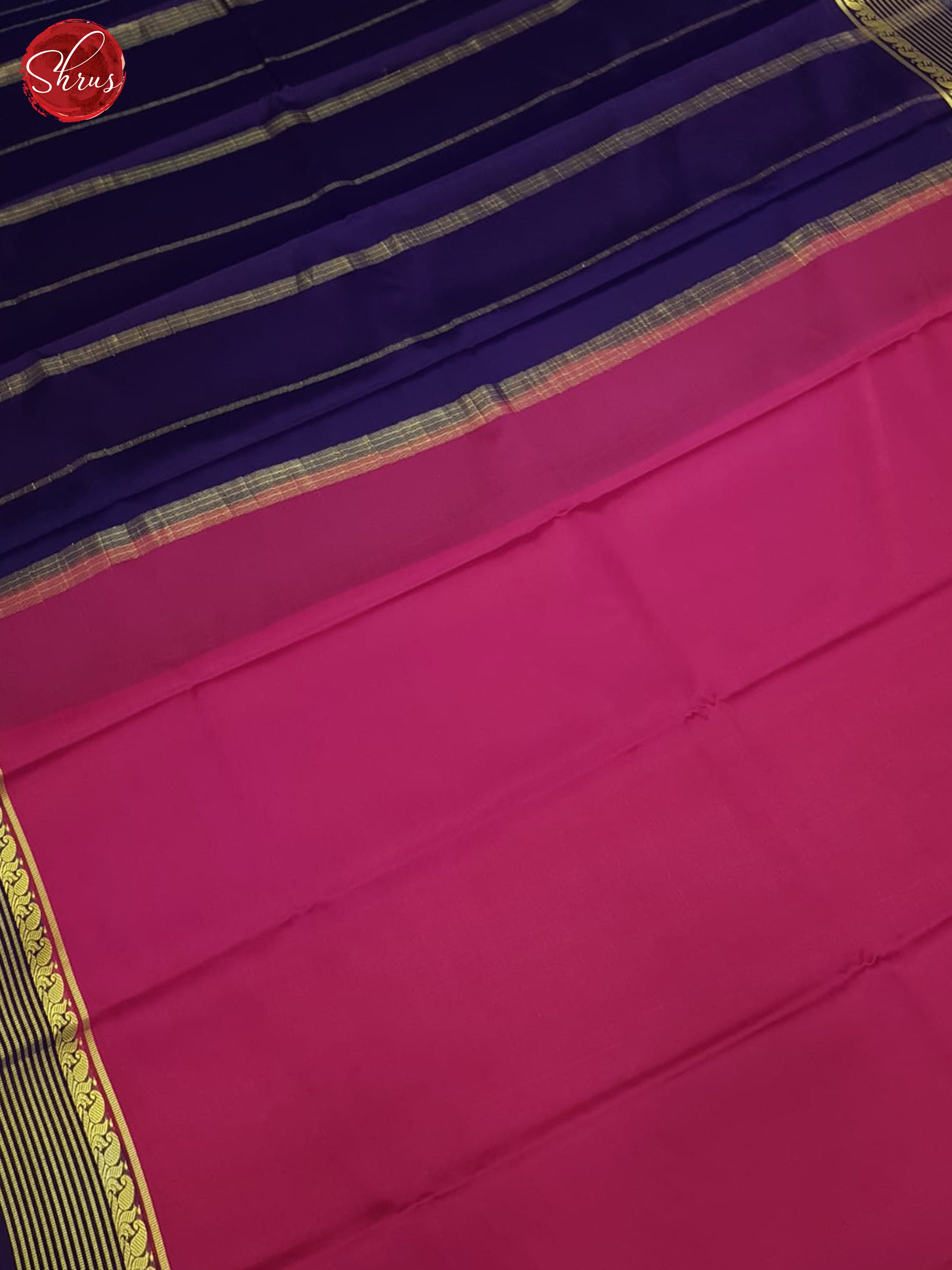Pink And Blue- Mysore Silk Saree - Shop on ShrusEternity.com