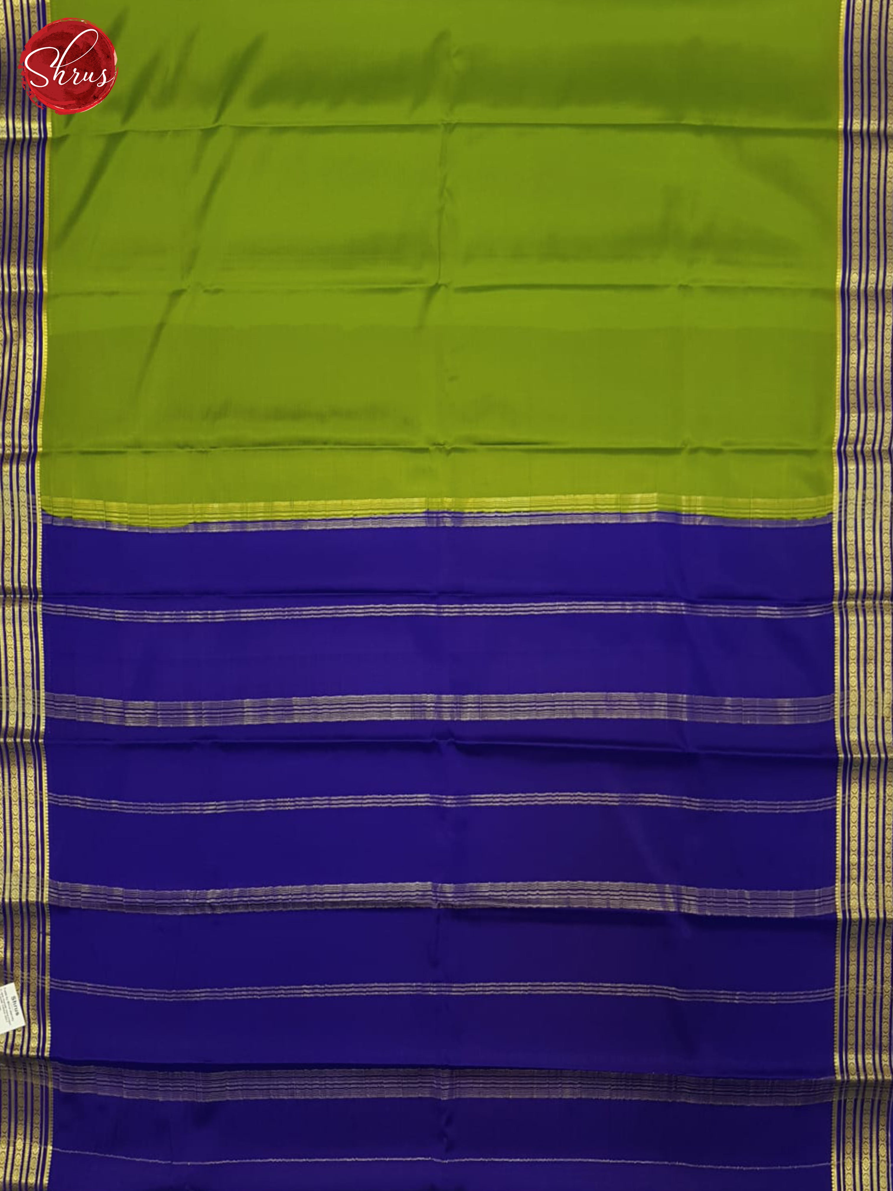 Green And Blue- Mysore Silk Saree - Shop on ShrusEternity.com
