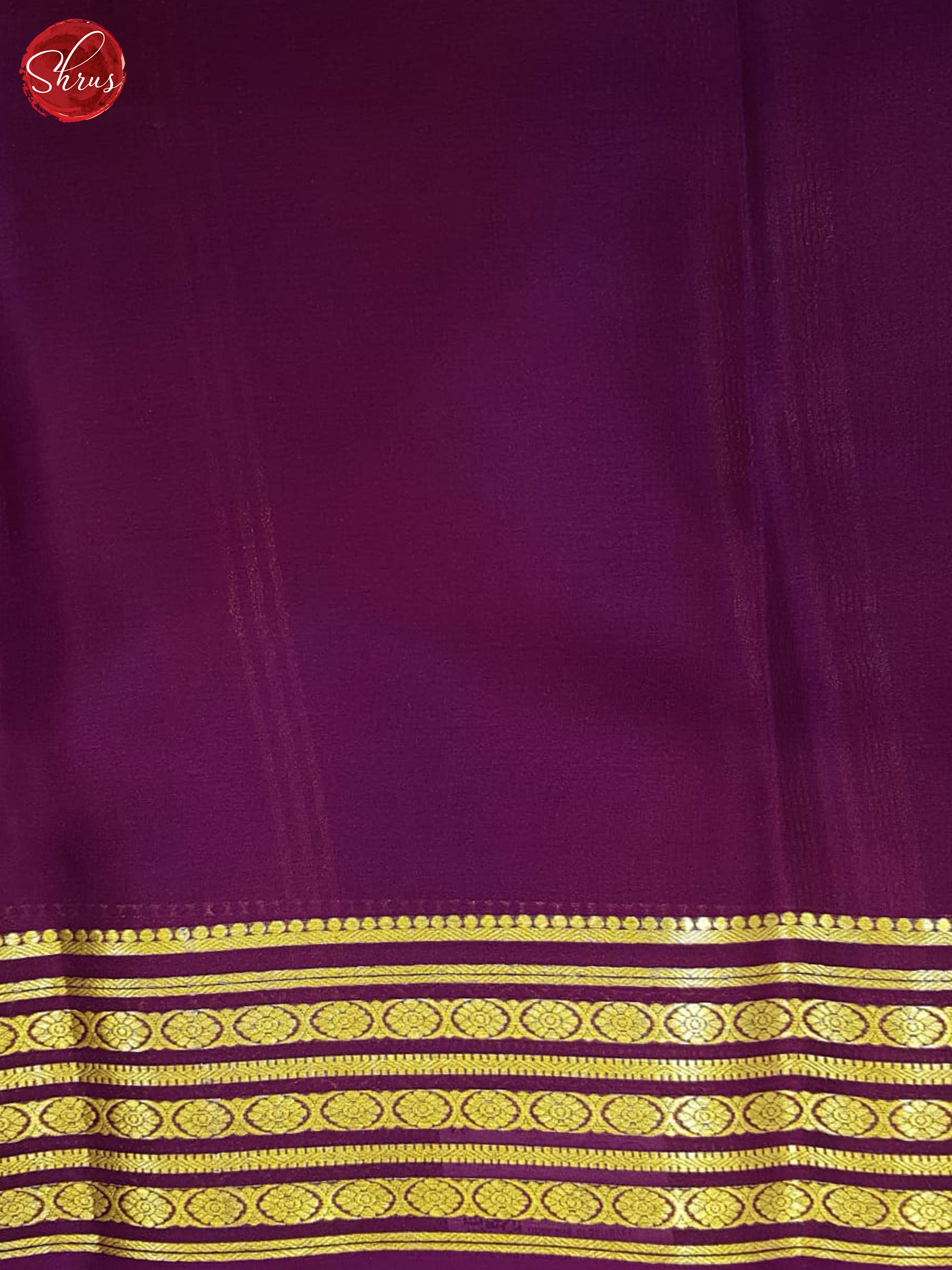 Pink And Wine- Mysore Silk Saree - Shop on ShrusEternity.com