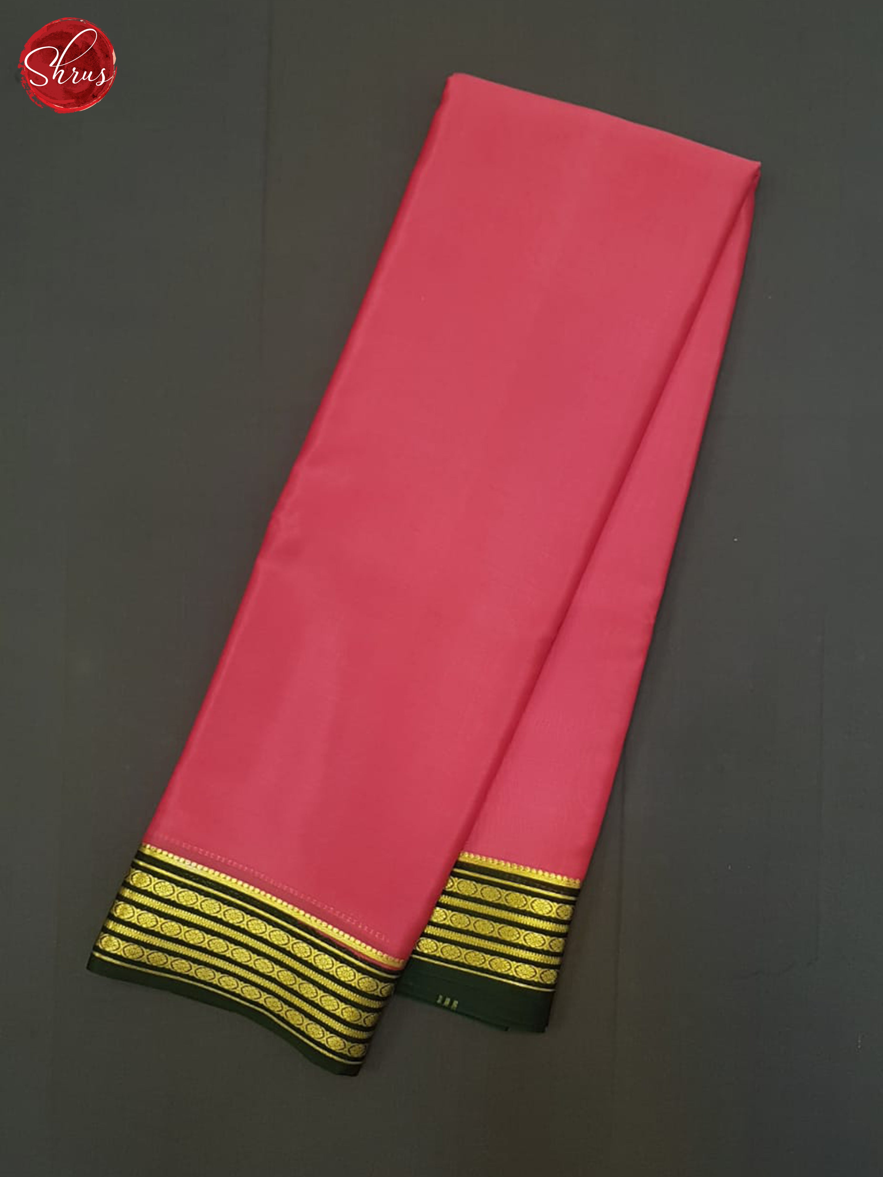 Pink And Green- Mysore Silk Saree - Shop on ShrusEternity.com