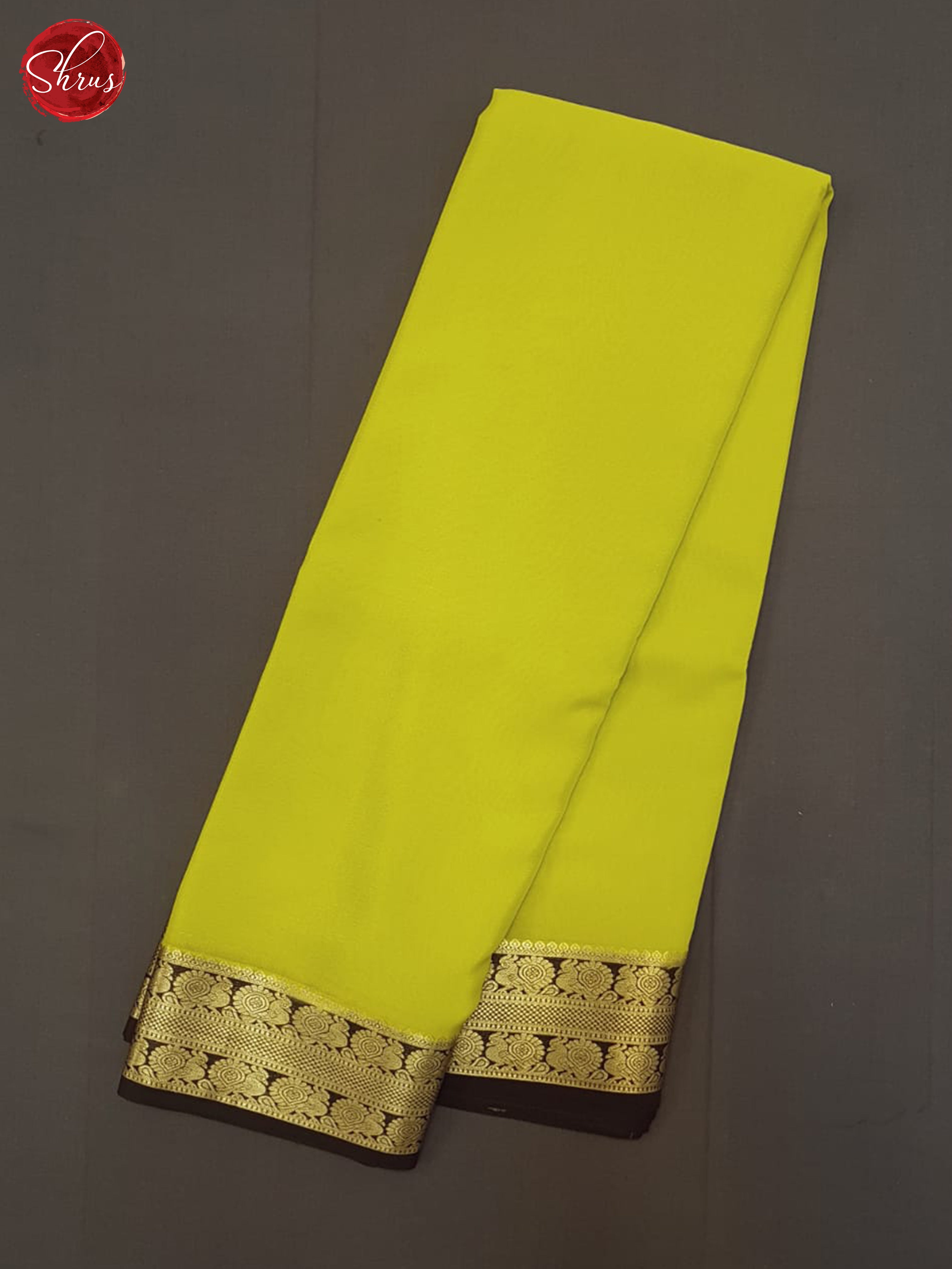 Green And Black- Mysore Silk Saree - Shop on ShrusEternity.com