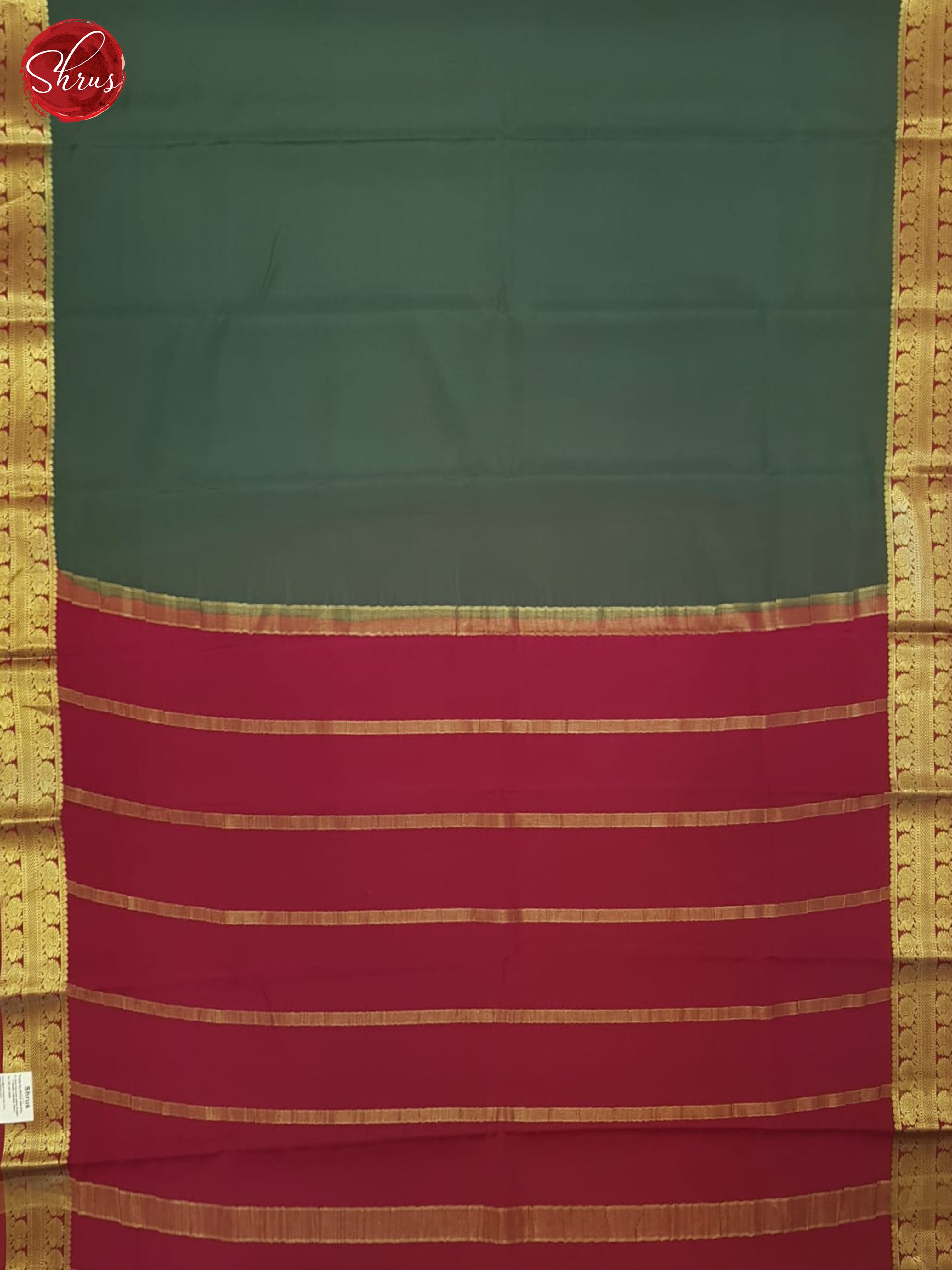 Green And Pink- Mysore Silk Saree - Shop on ShrusEternity.com