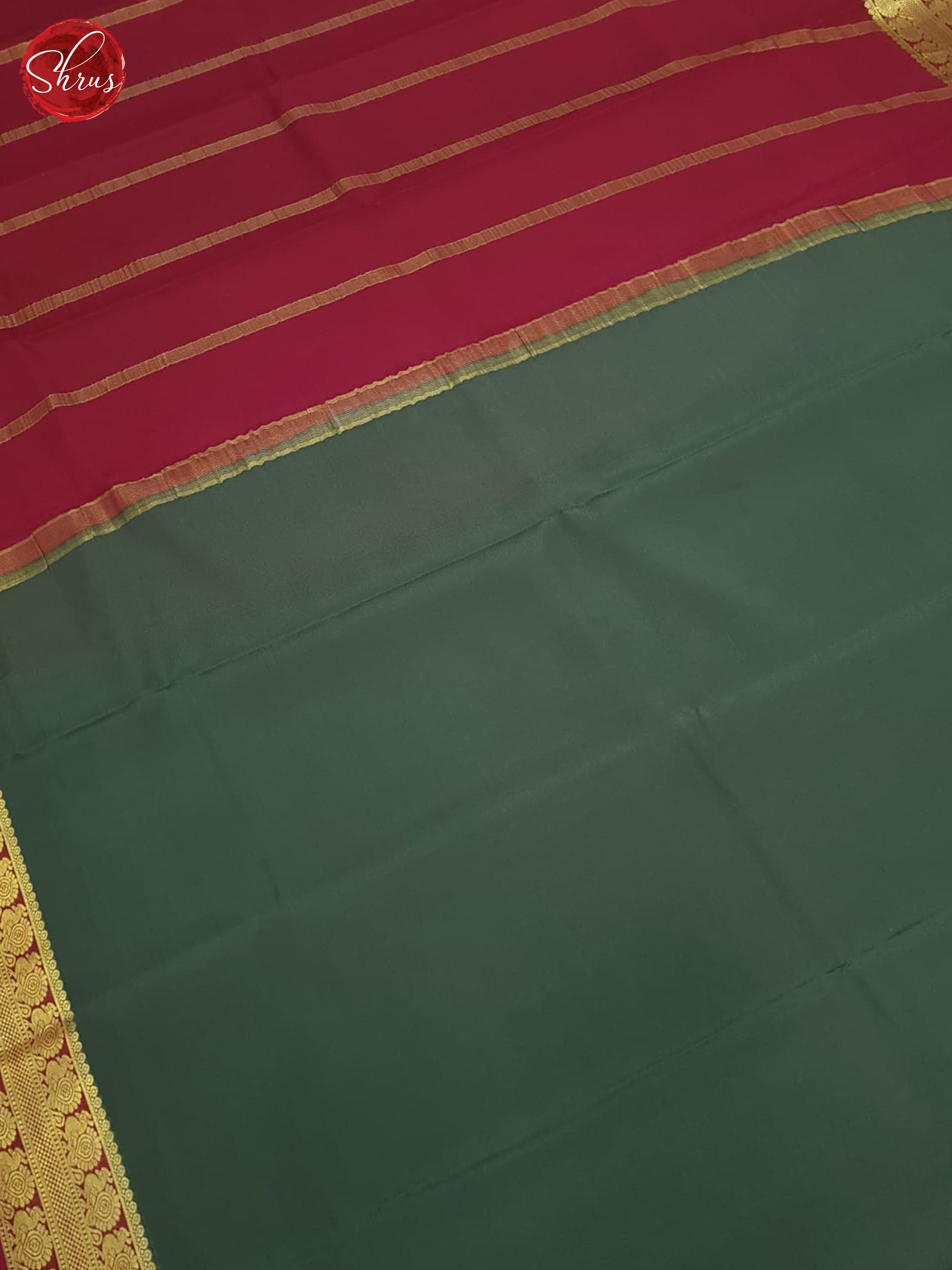Green And Pink- Mysore Silk Saree - Shop on ShrusEternity.com