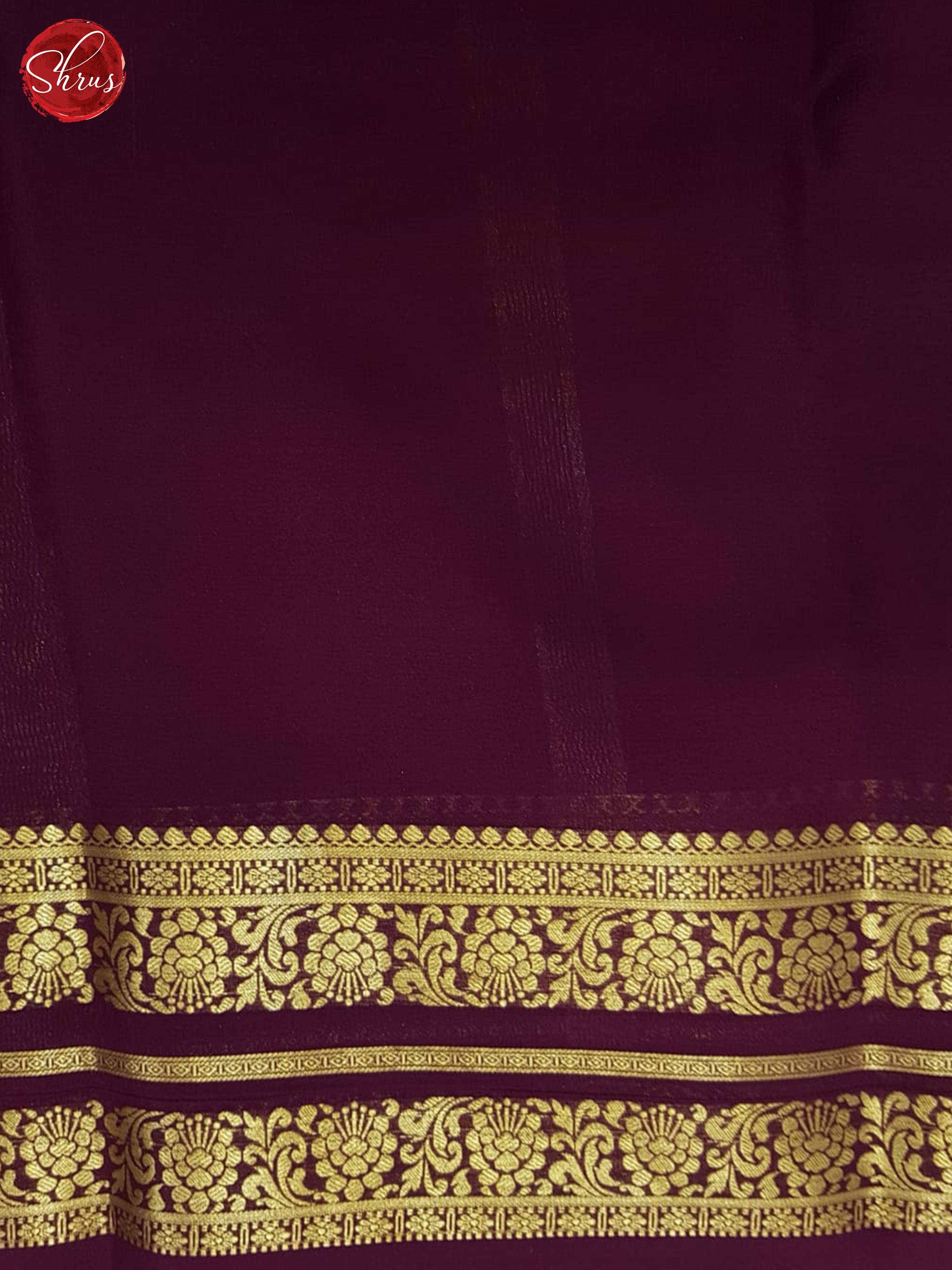 Orange And Wine- Mysore Silk Saree - Shop on ShrusEternity.com