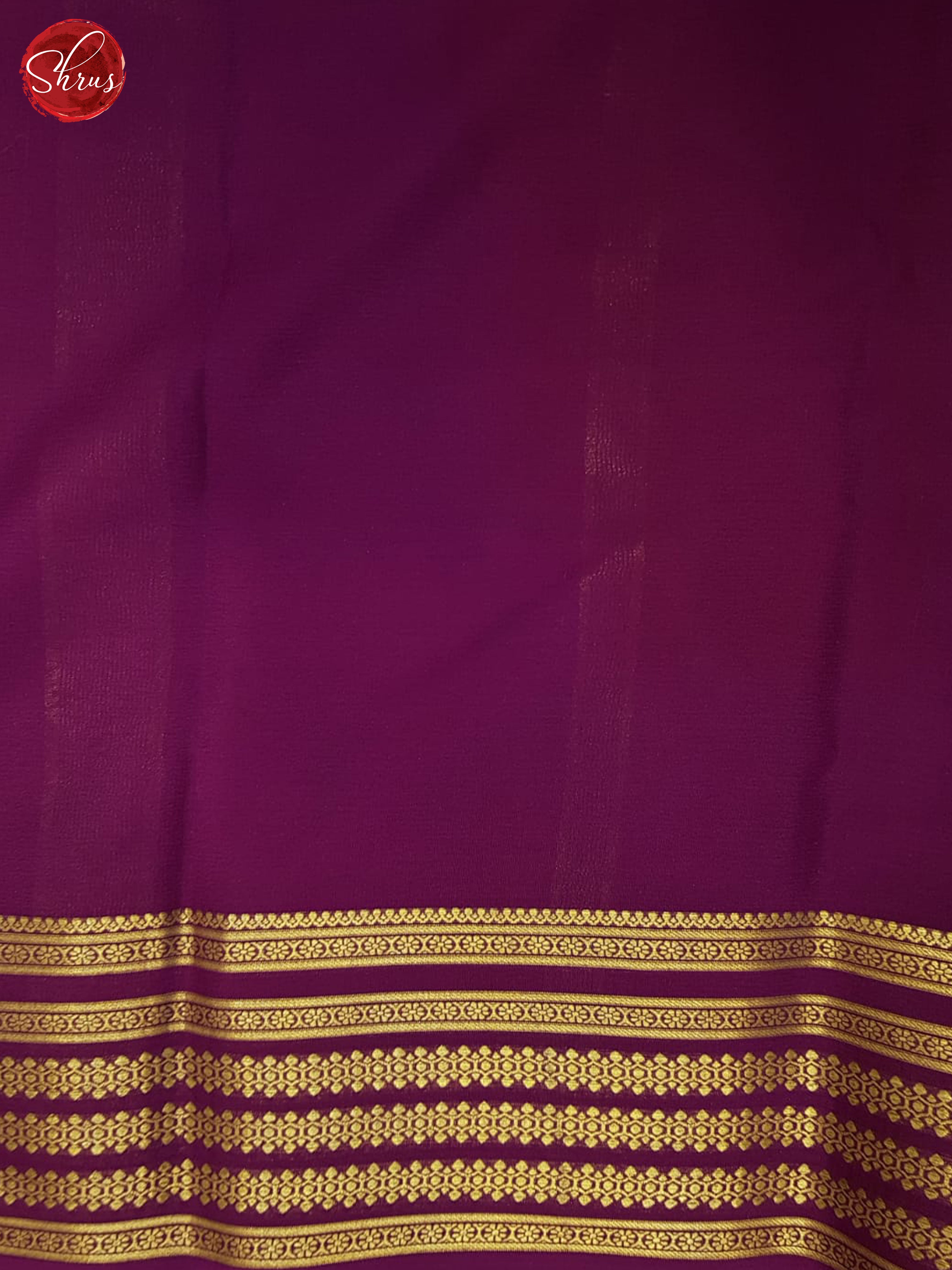 Green And Wine- Mysore Silk Saree - Shop on ShrusEternity.com