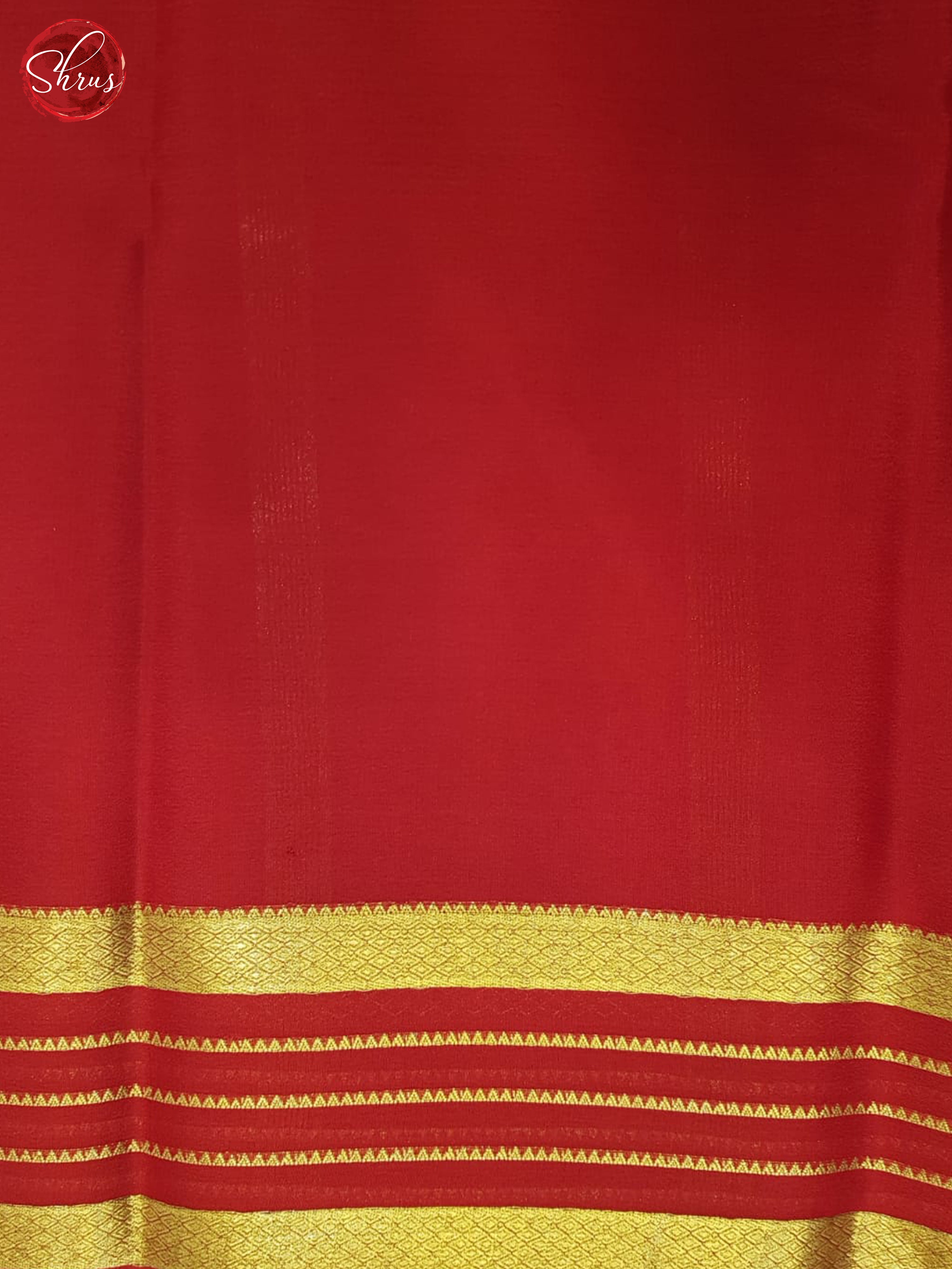 Green And Red- Mysore Silk Saree - Shop on ShrusEternity.com