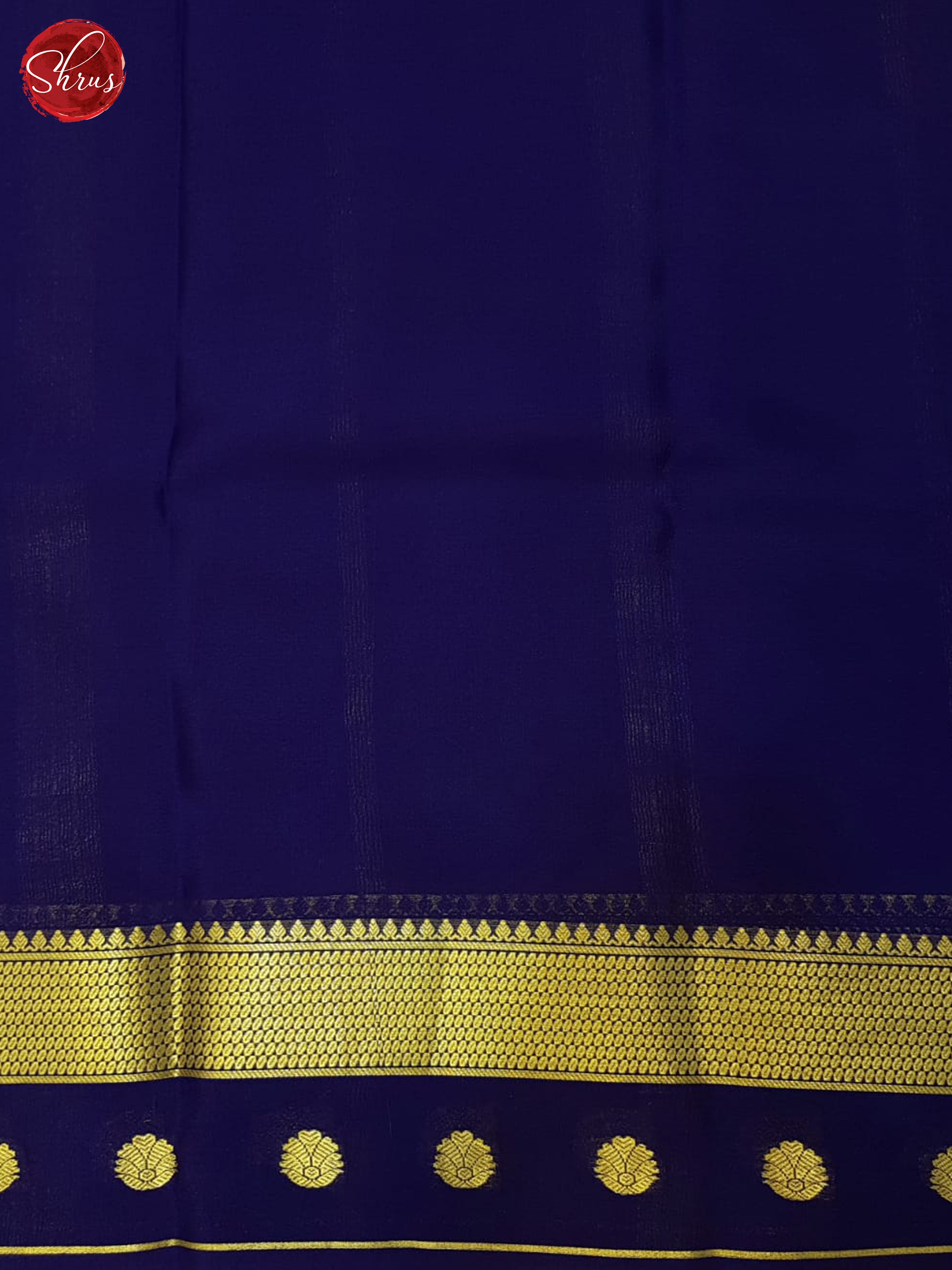 Cream And Blue- Mysore Silk saree - Shop on ShrusEternity.com