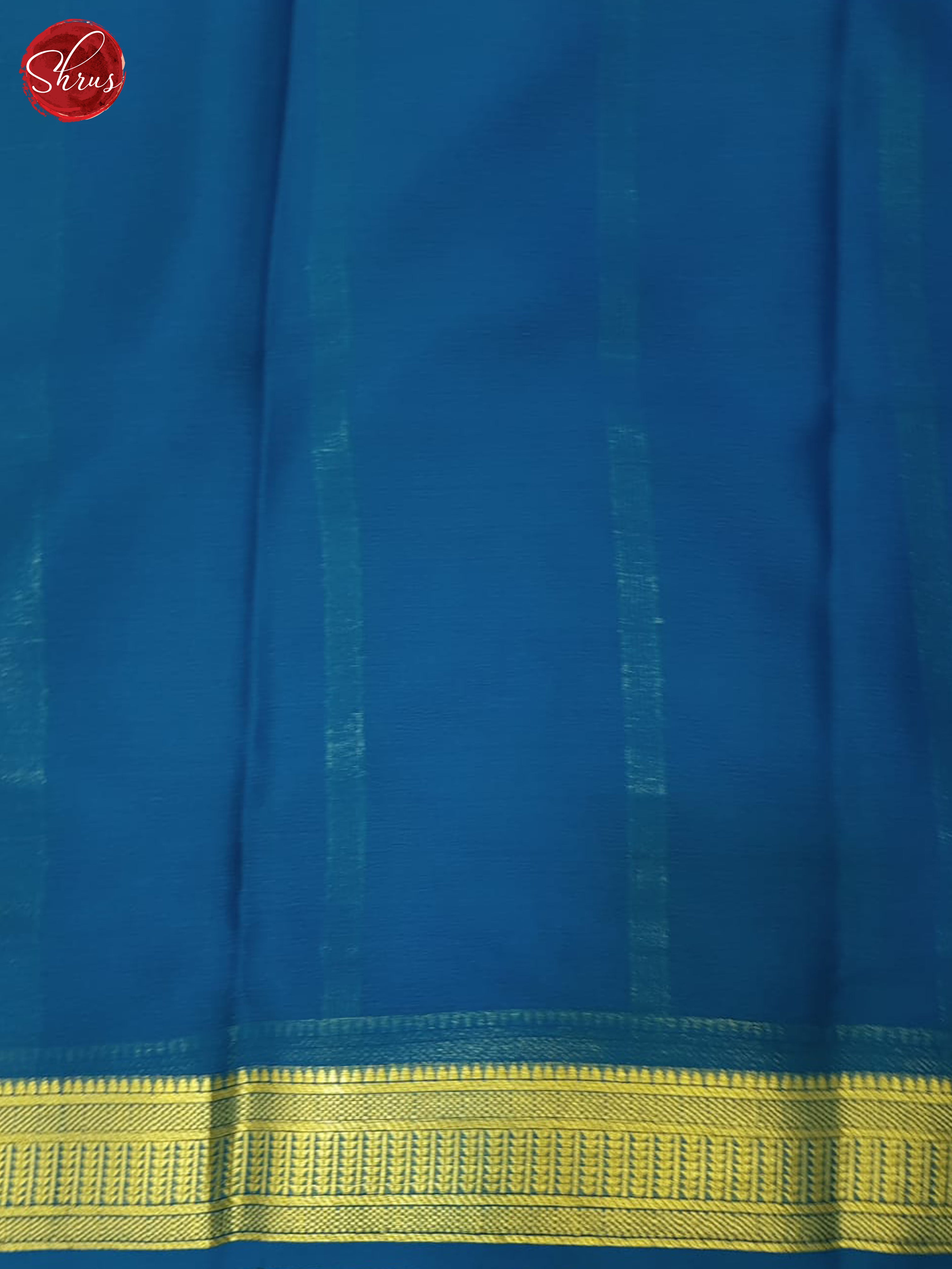 Grey And Blue- Mysore Silk Saree - Shop on ShrusEternity.com