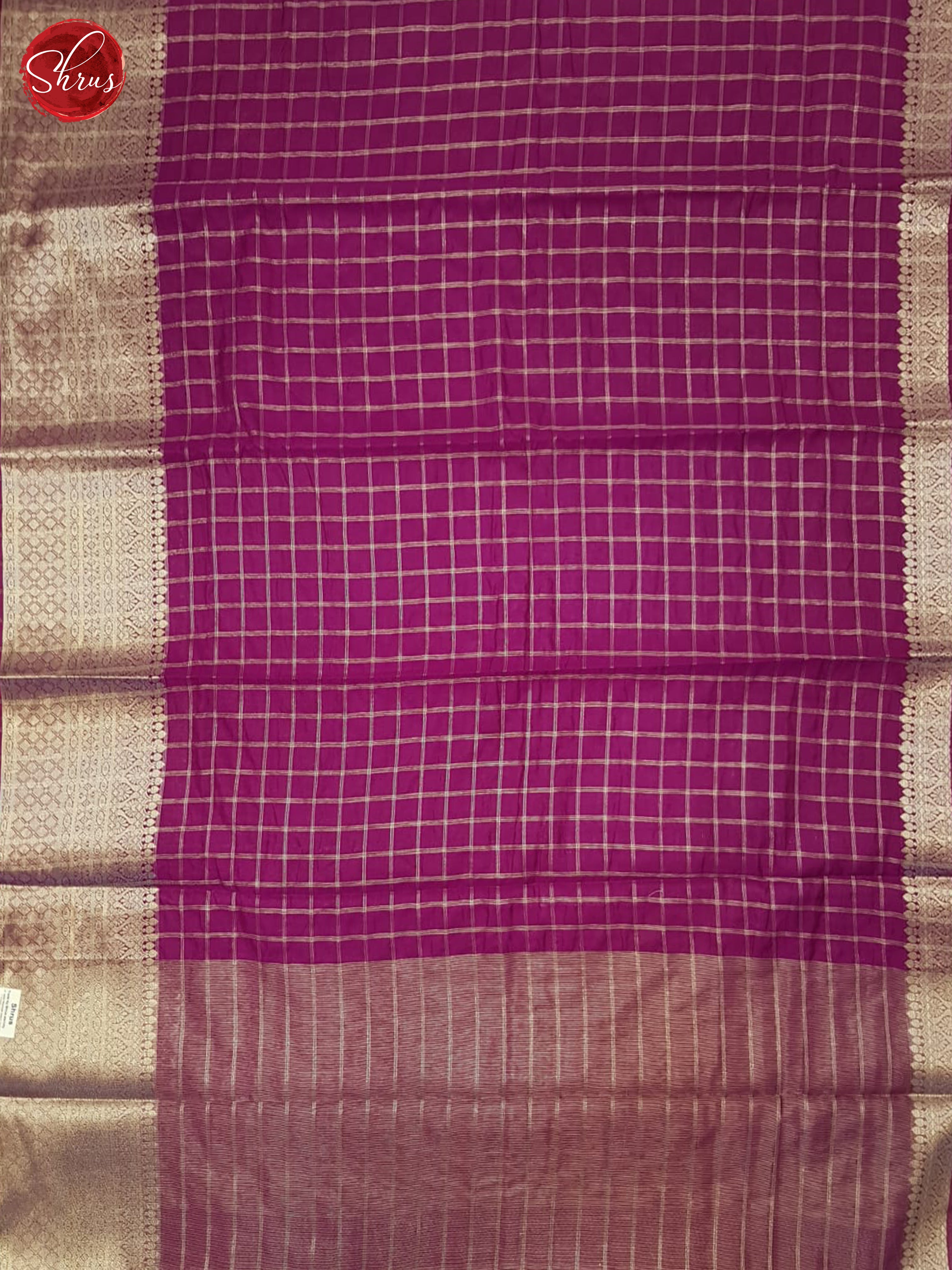 Majenta Pink(Single Tone)- Semi Dupion Saree - Shop on ShrusEternity.com