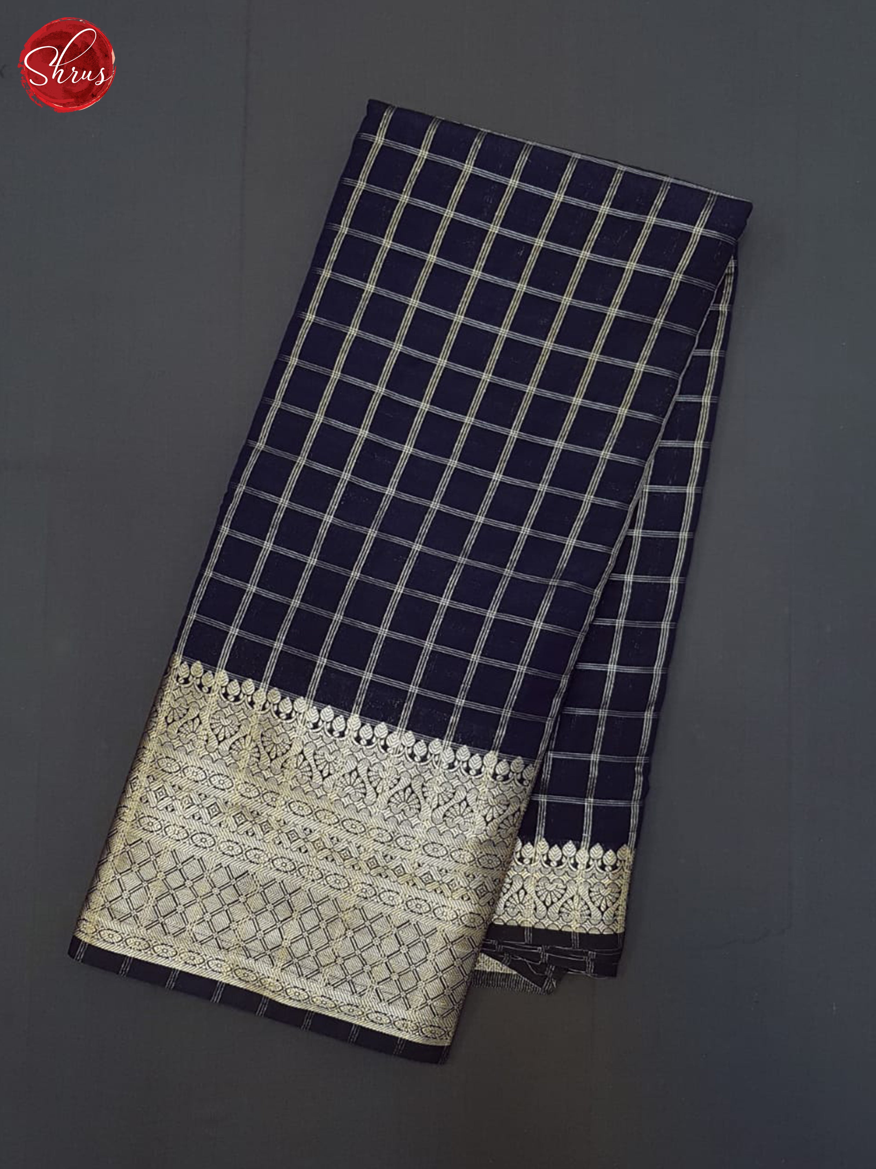 Blue(SIngle Tone)- Semi Dupion Saree - Shop on ShrusEternity.com