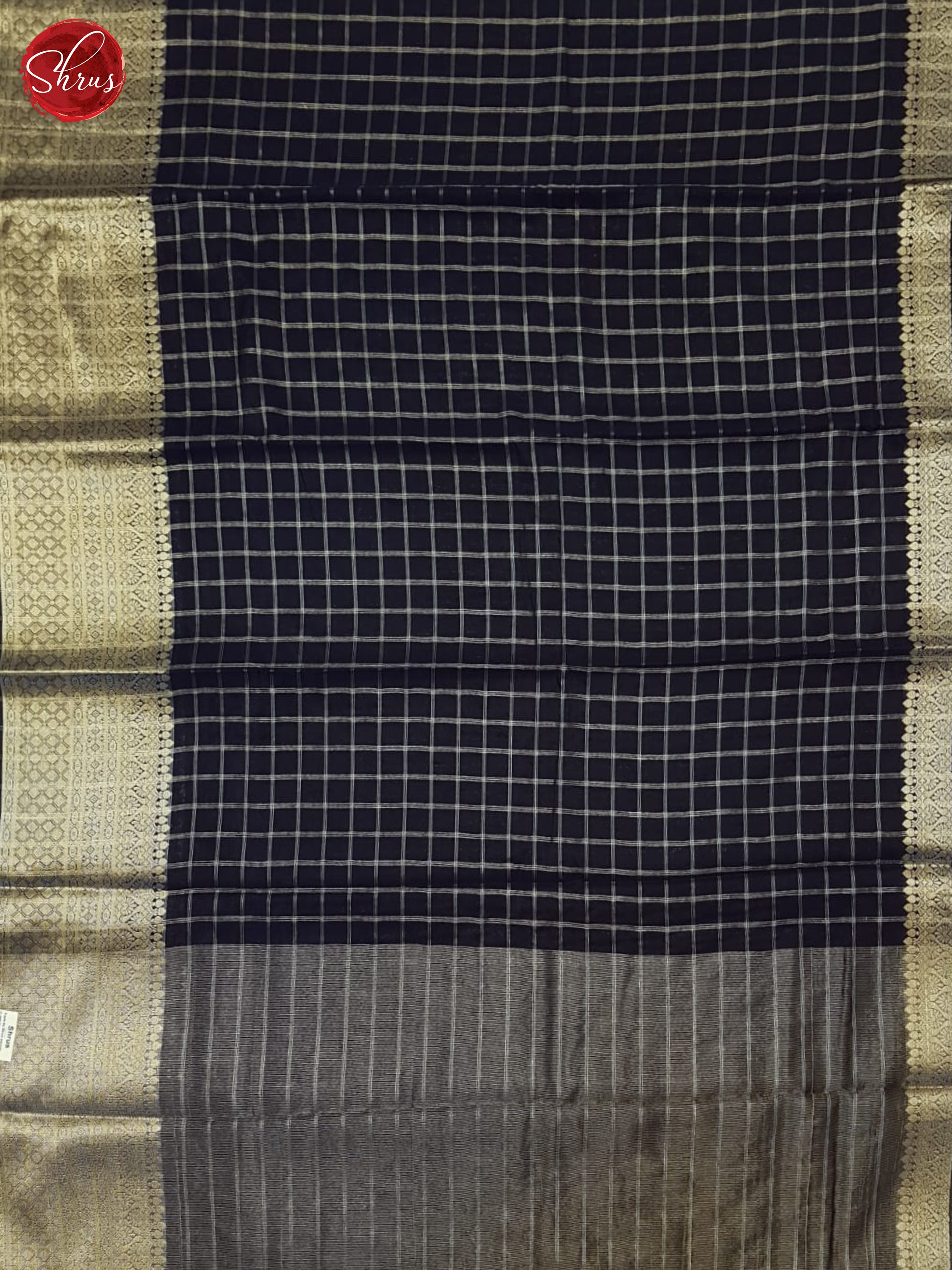 Blue(SIngle Tone)- Semi Dupion Saree - Shop on ShrusEternity.com