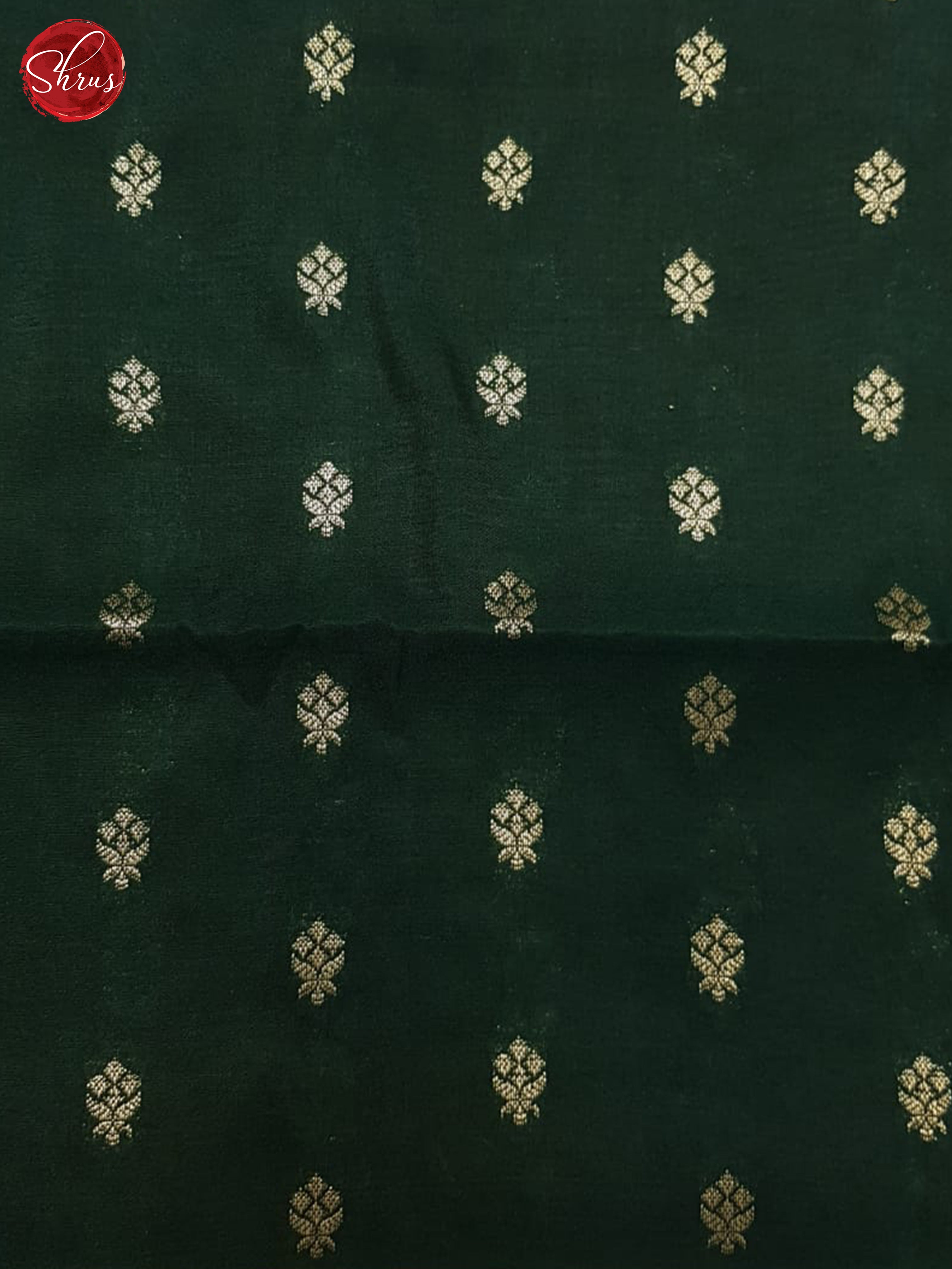 Green(Single Tone)- Semi Dupion Saree - Shop on ShrusEternity.com