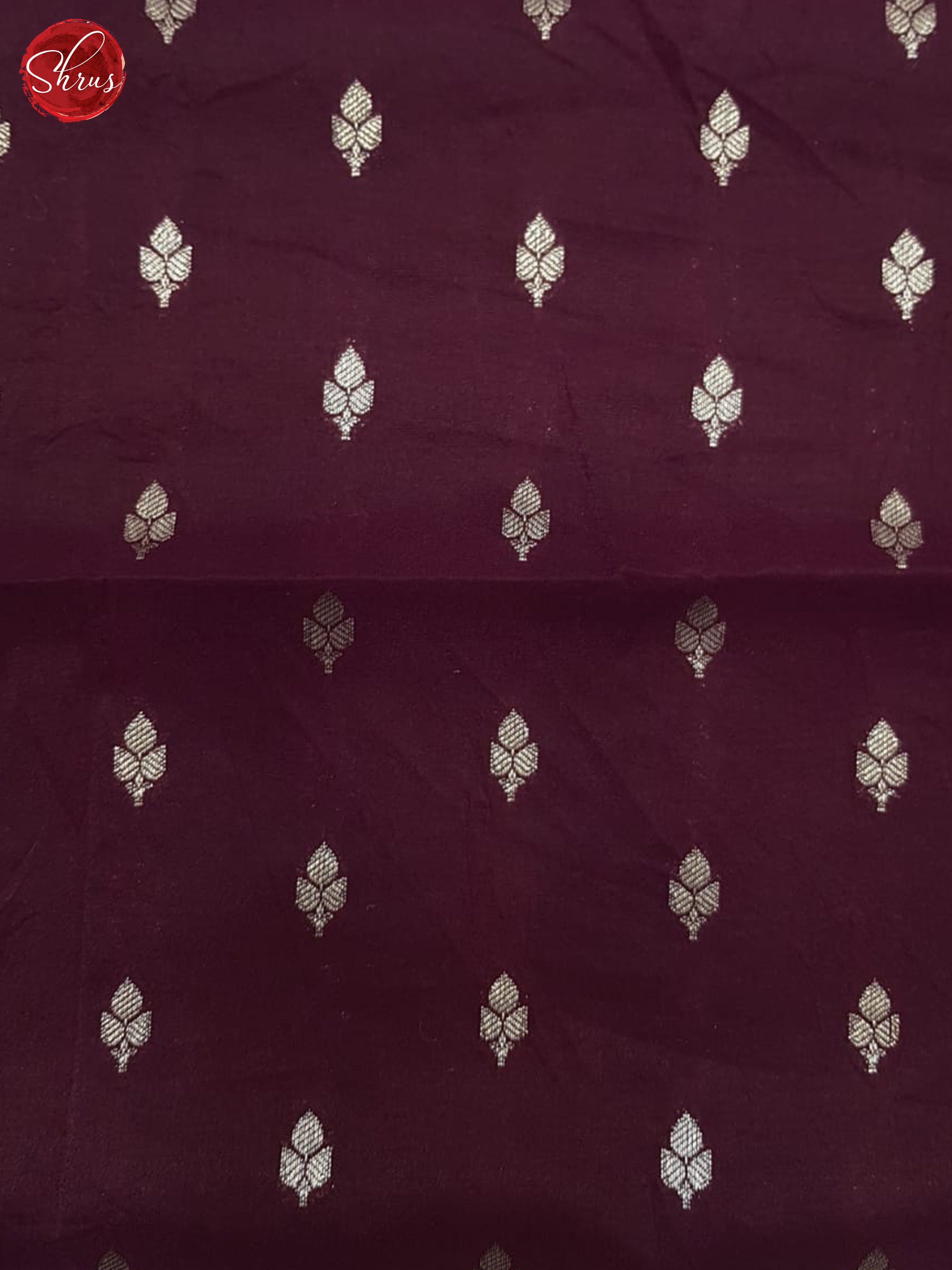 Wine(Single Tone)- Semi Dupion saree - Shop on ShrusEternity.com