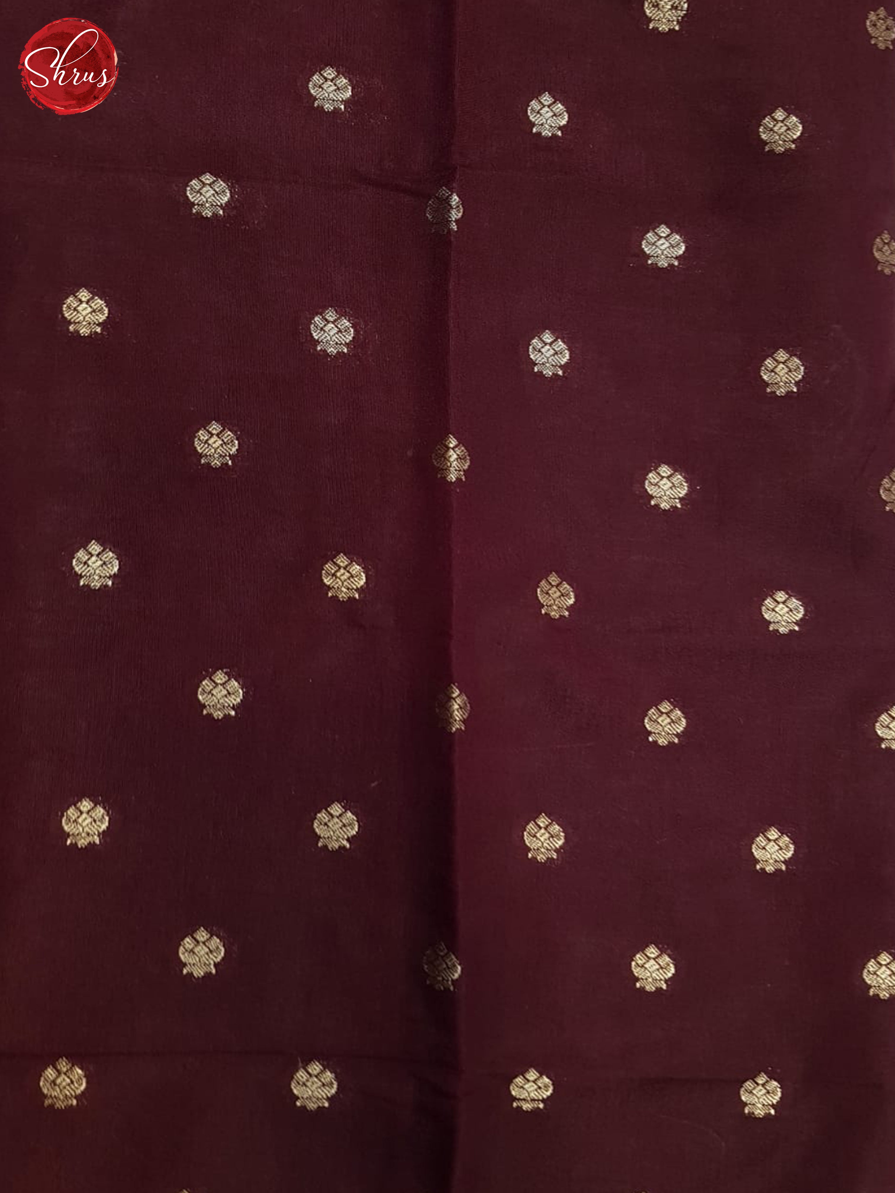 Deep Wine(Single Tone)-Semi Dupion Saree - Shop on ShrusEternity.com