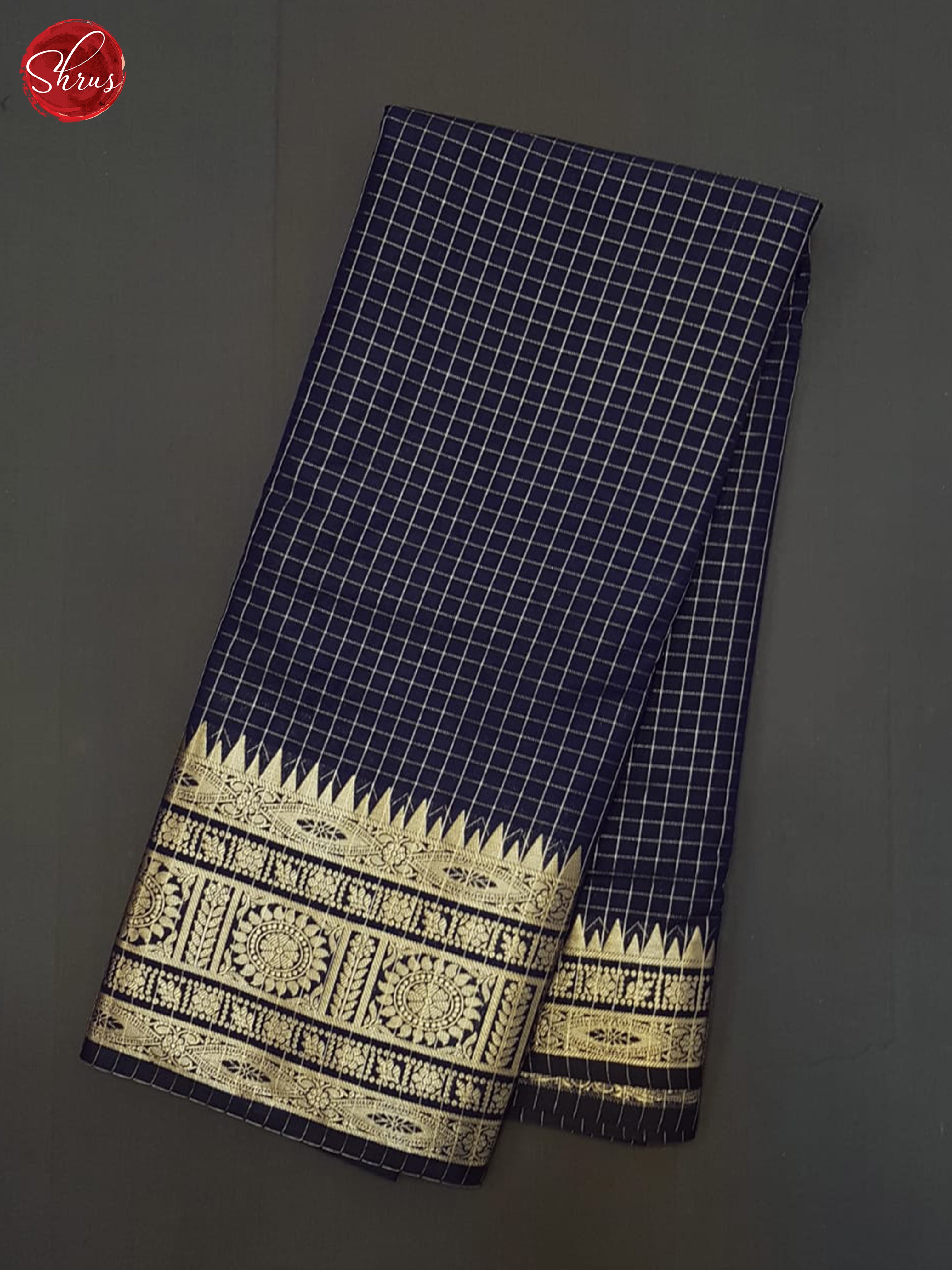 Blue(Single tone)- Semi Dupion Saree - Shop on ShrusEternity.com