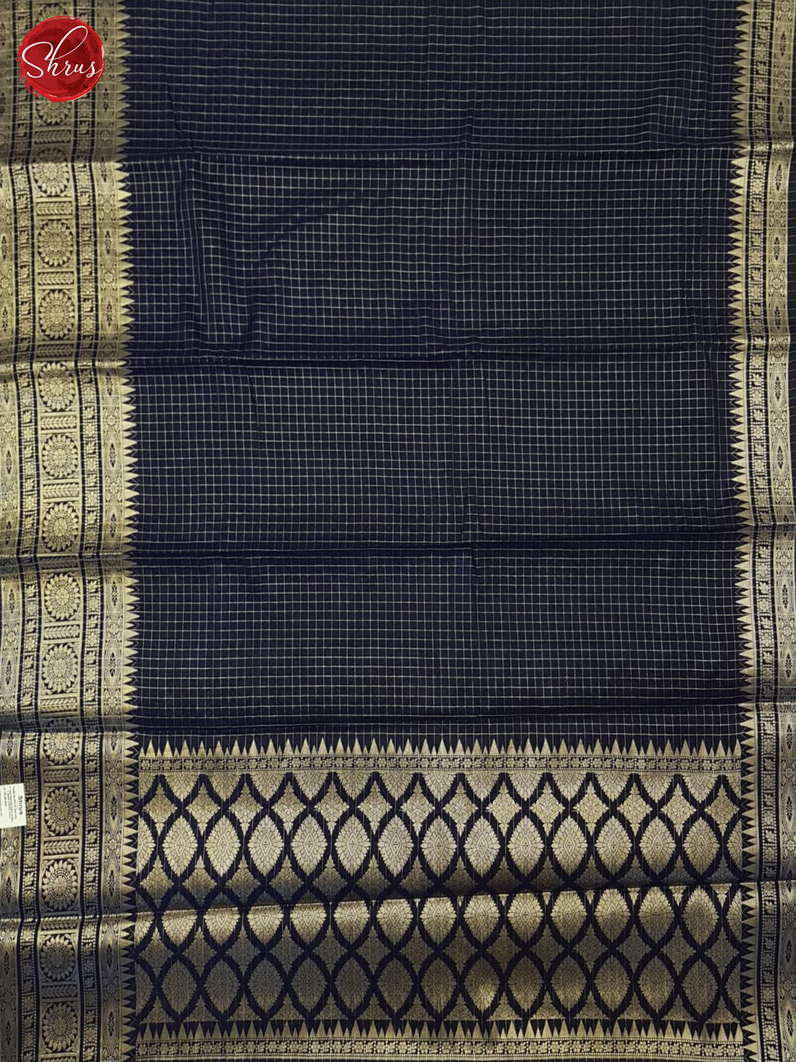 Blue(Single tone)- Semi Dupion Saree - Shop on ShrusEternity.com