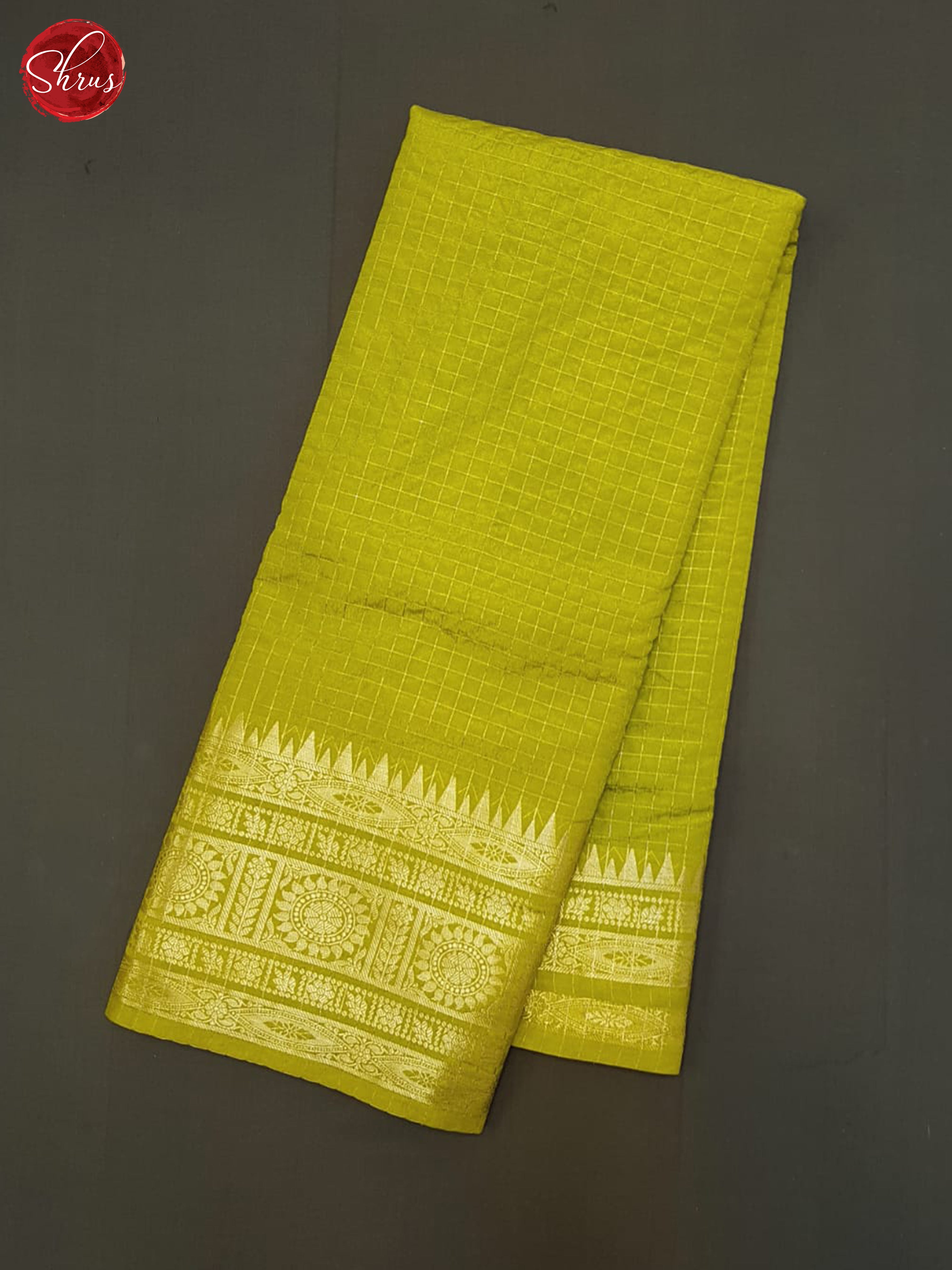 Mathulir Green(Single Tone)- Semi Dupion Saree - Shop on ShrusEternity.com
