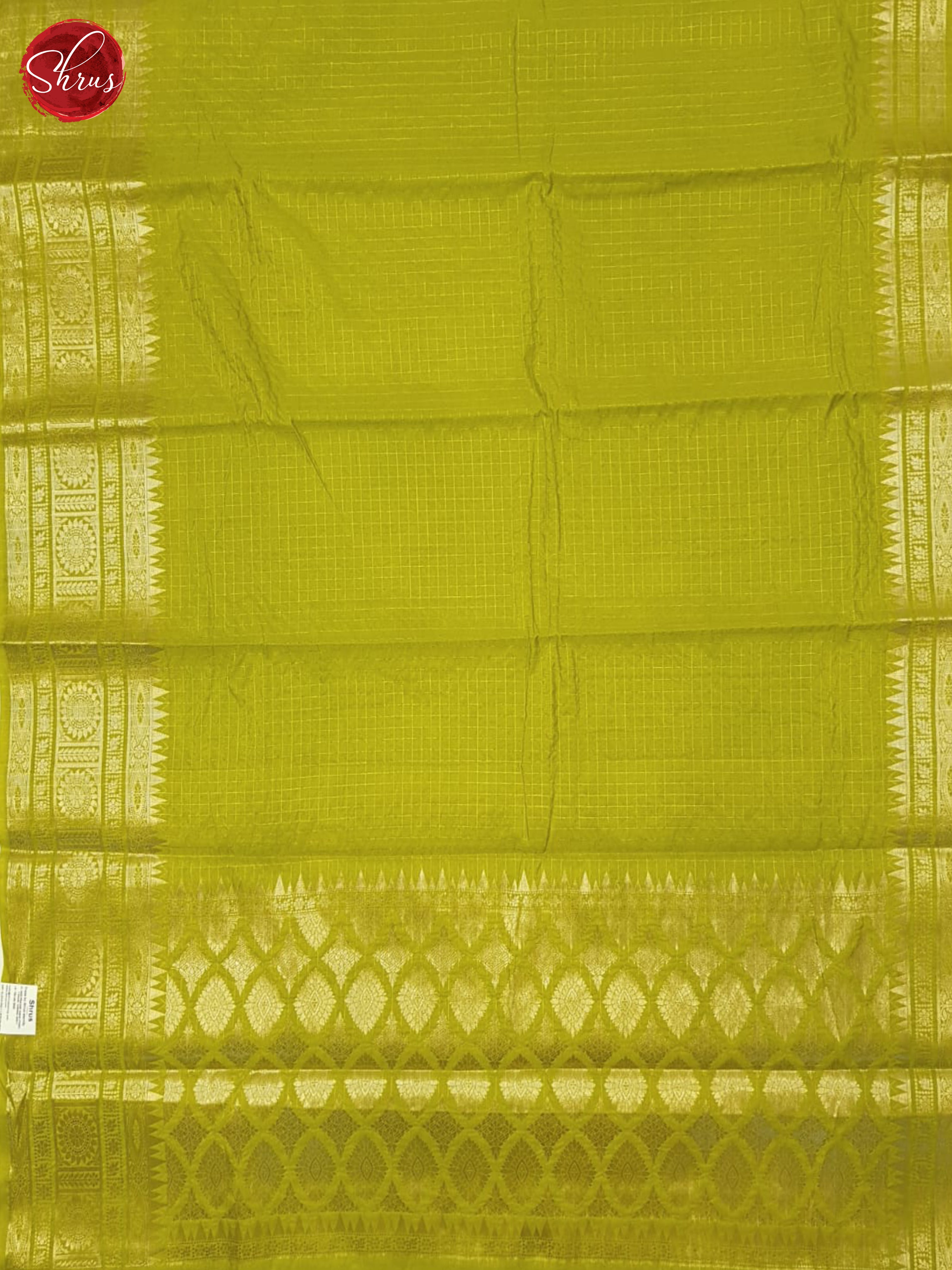 Mathulir Green(Single Tone)- Semi Dupion Saree - Shop on ShrusEternity.com