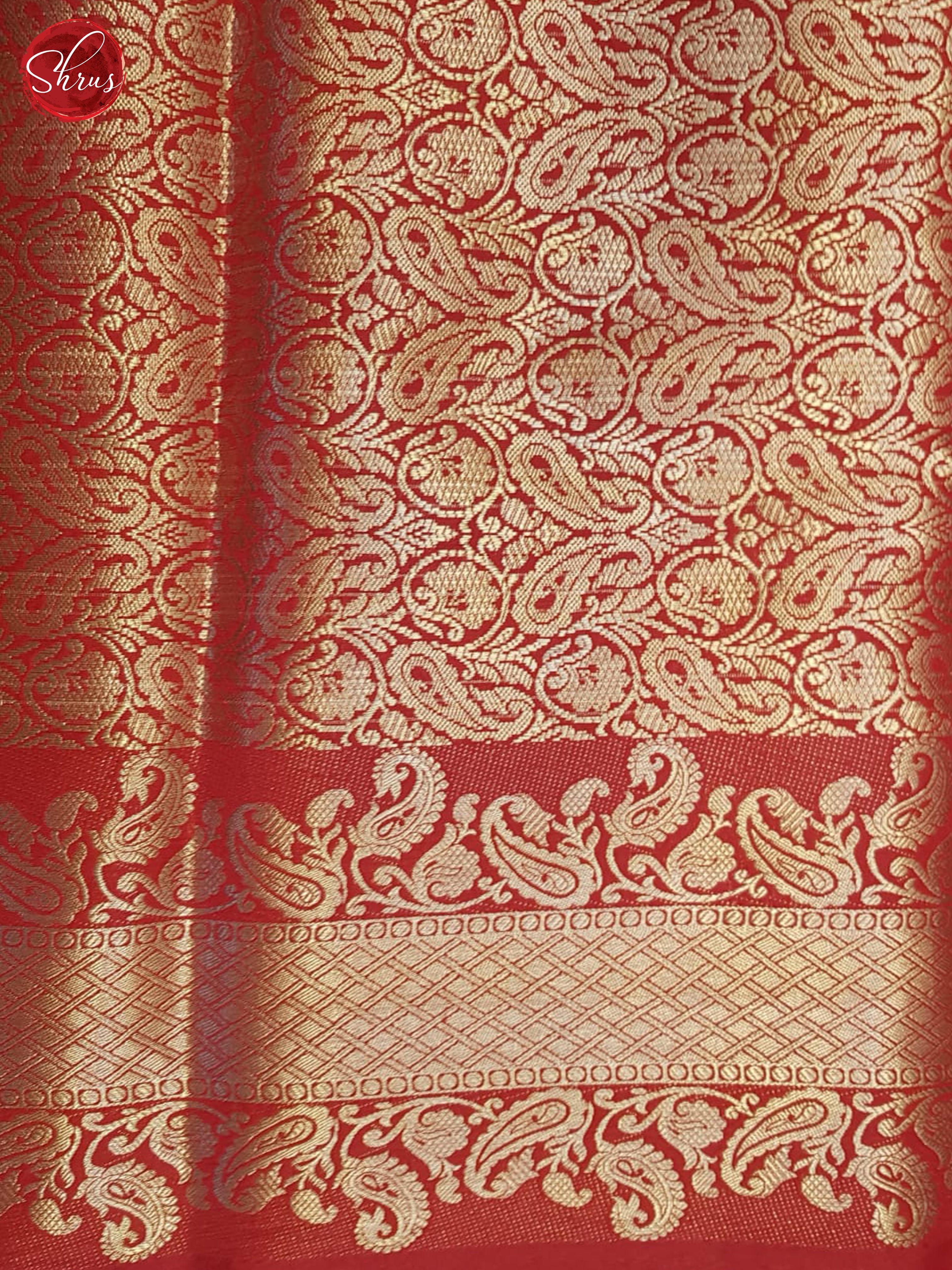 Red(Single Tone)- Semi Dupion Saree - Shop on ShrusEternity.com
