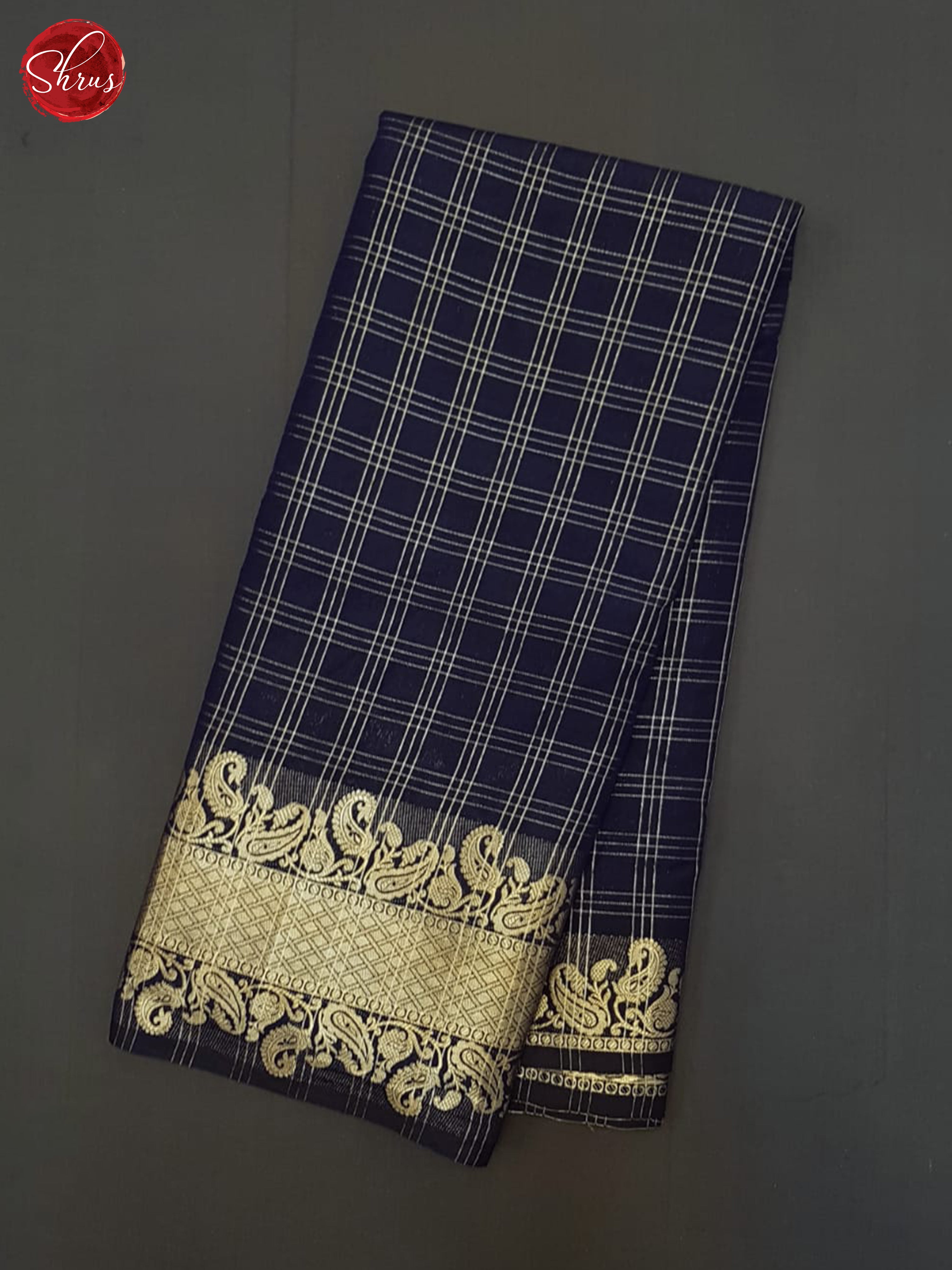 Blue(Single Tone)- Semi Dupion Saree - Shop on ShrusEternity.com