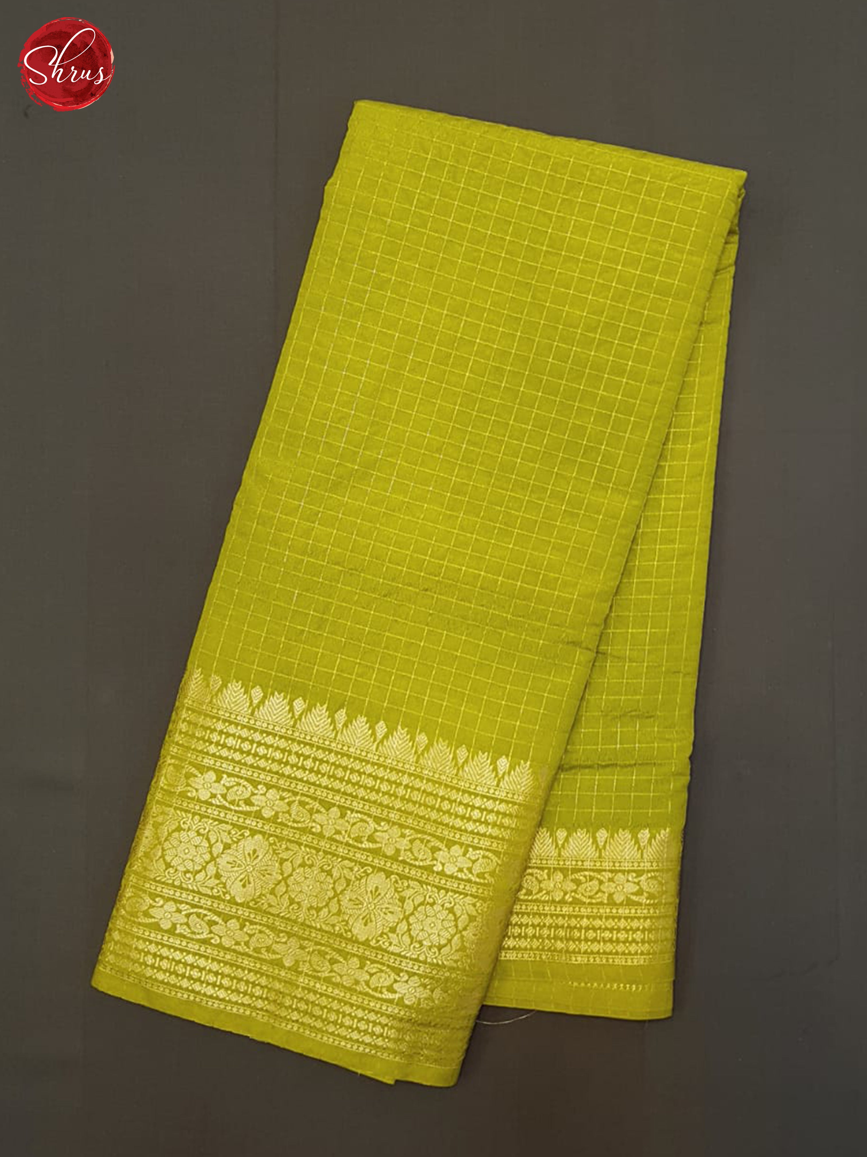 Green(Single tone)- Semi Dupion Saree - Shop on ShrusEternity.com