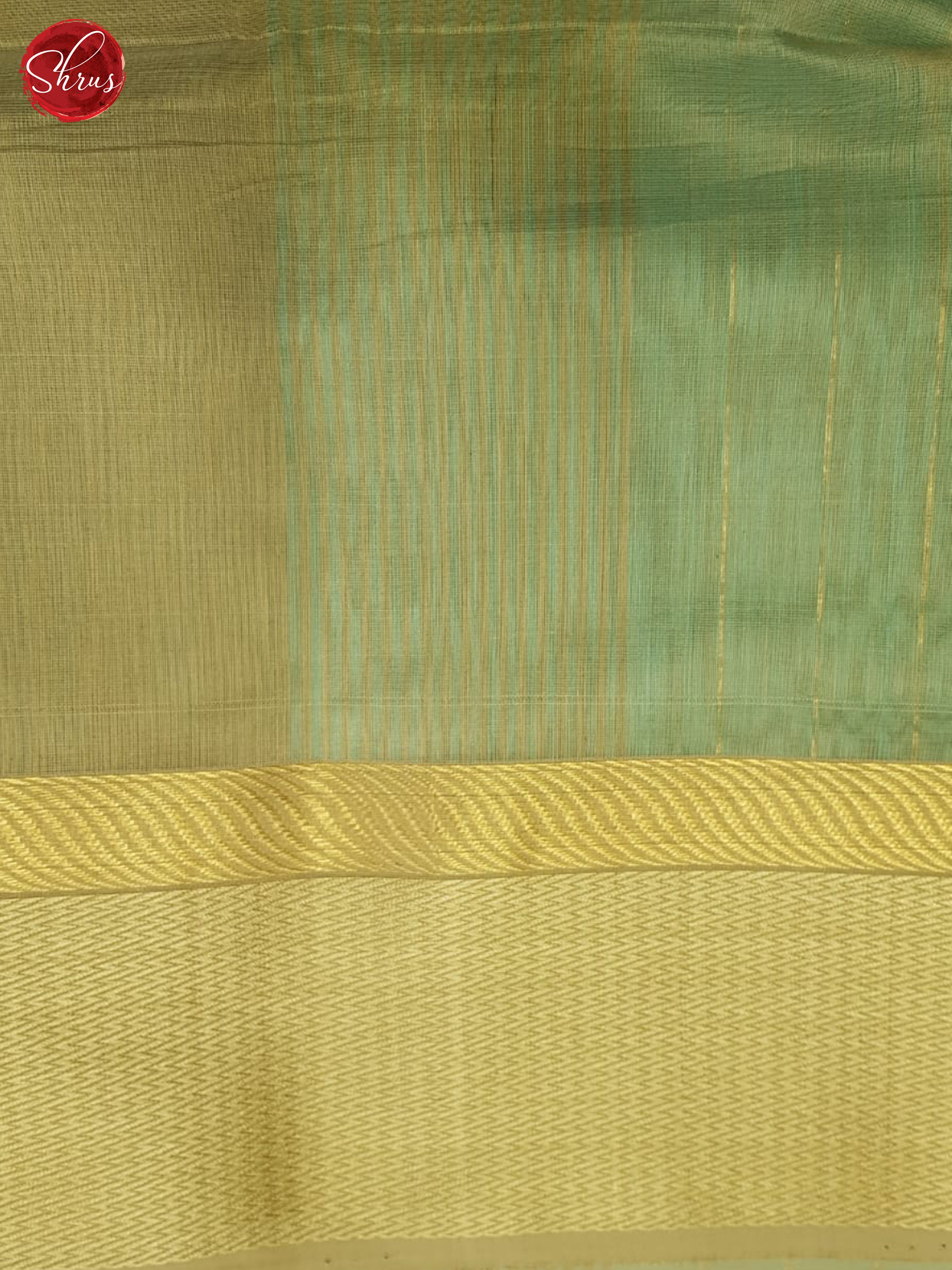 Blue And Beige- Maheshwari Silk Cotton Saree - Shop on ShrusEternity.com