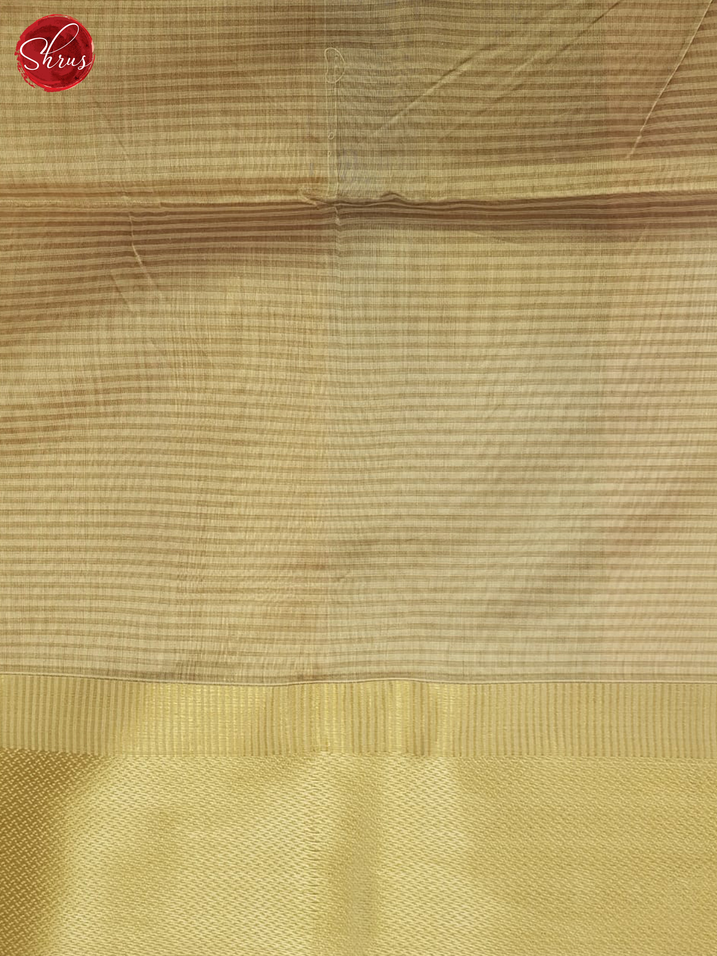 Peach And Beige- Maheshwari Silk Cotton Saree - Shop on ShrusEternity.com