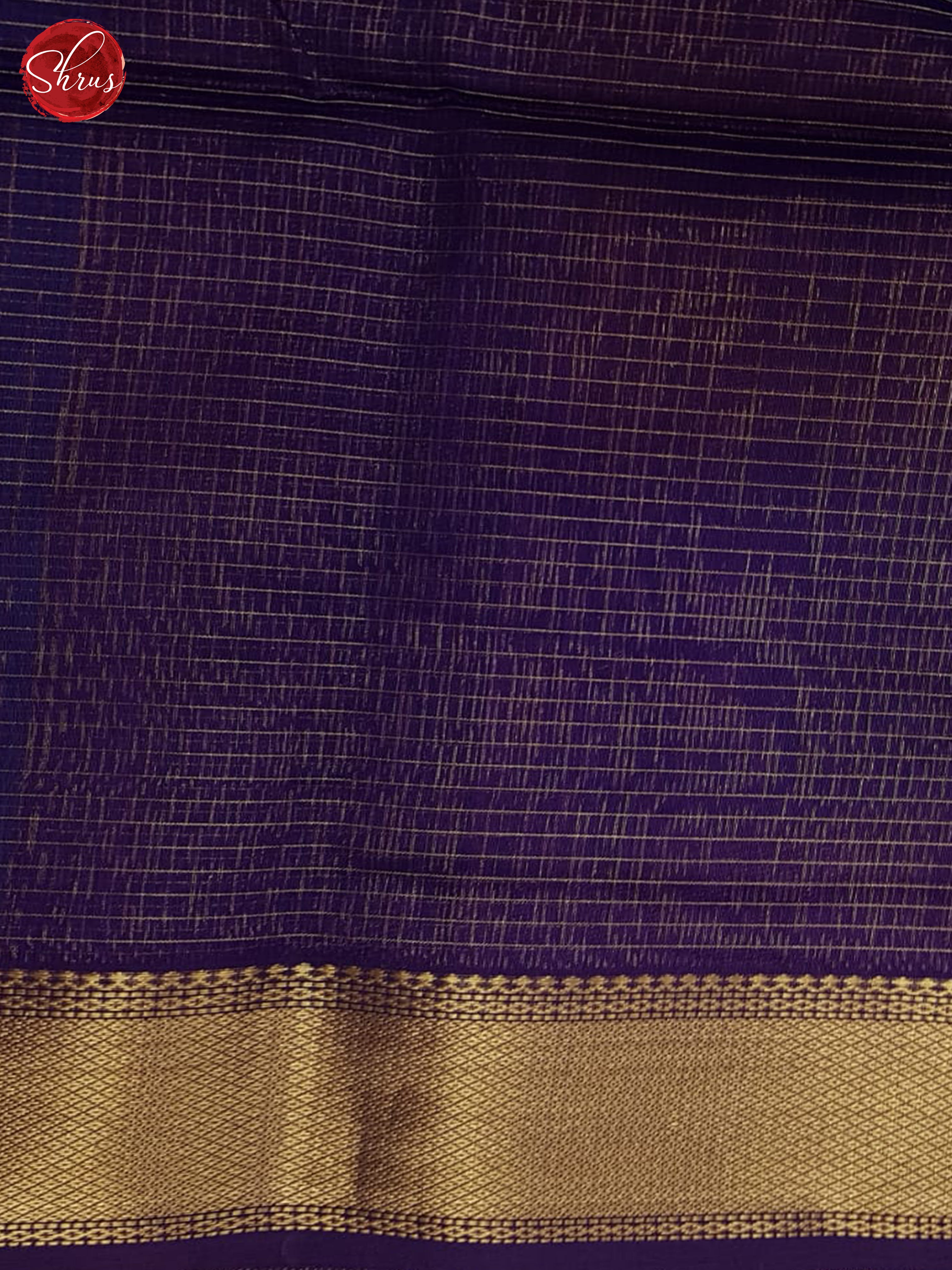 Blue And Purple- Maheshwari silk Cotton Saree - Shop on ShrusEternity.com