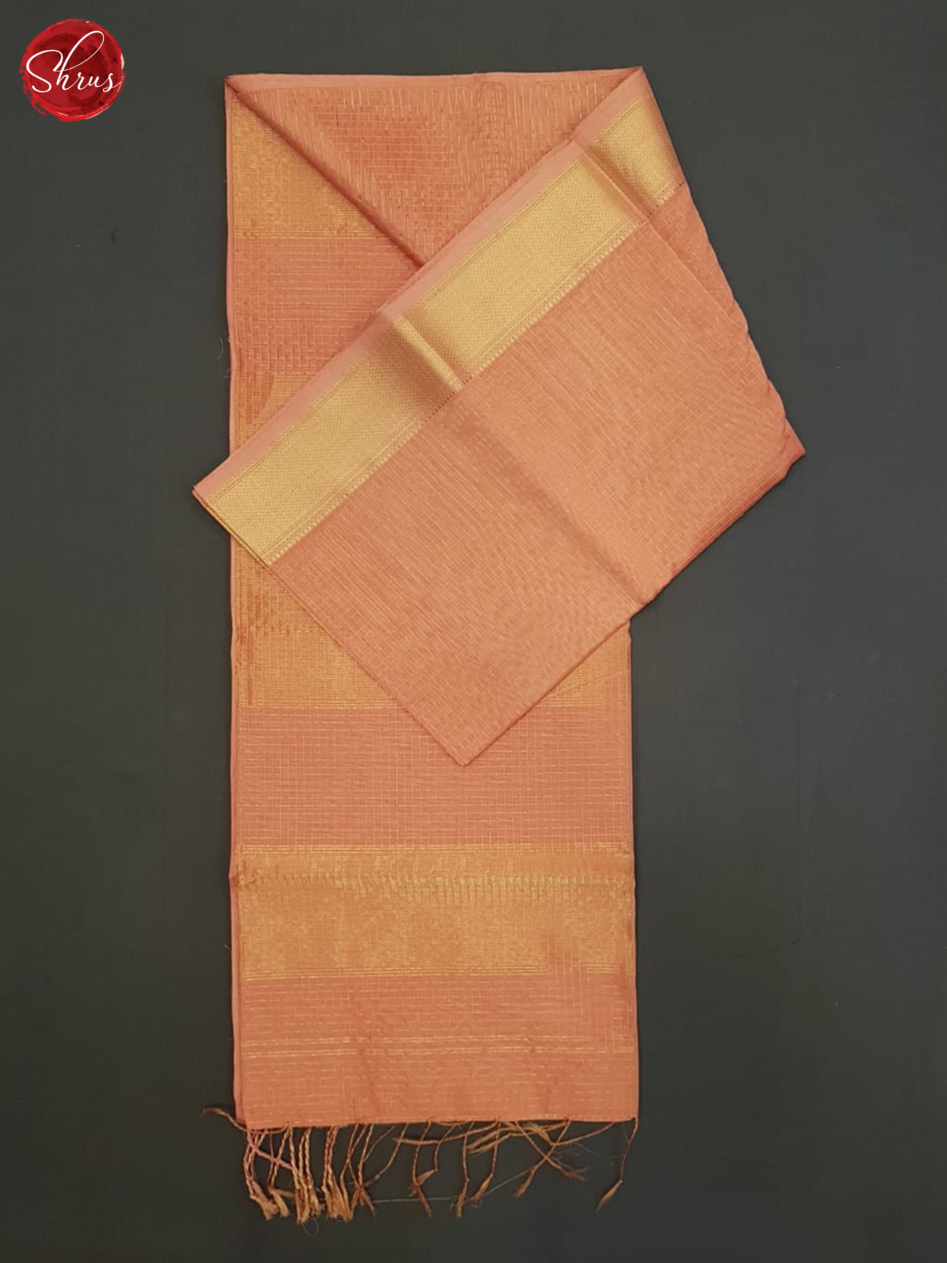 Pale Orange (Single Tone)- Maheshwari Silk Cotton - Shop on ShrusEternity.com