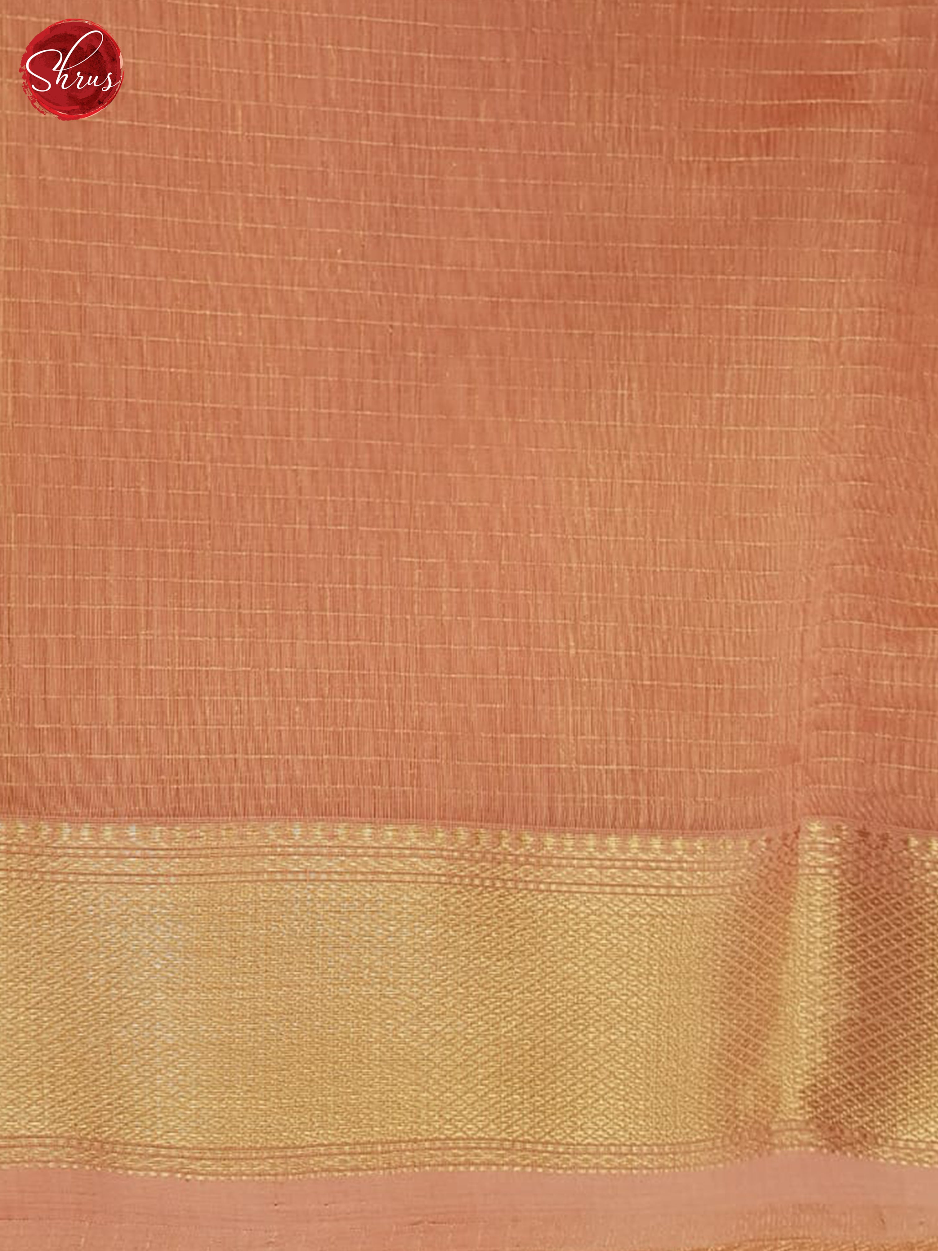 Pale Orange (Single Tone)- Maheshwari Silk Cotton - Shop on ShrusEternity.com