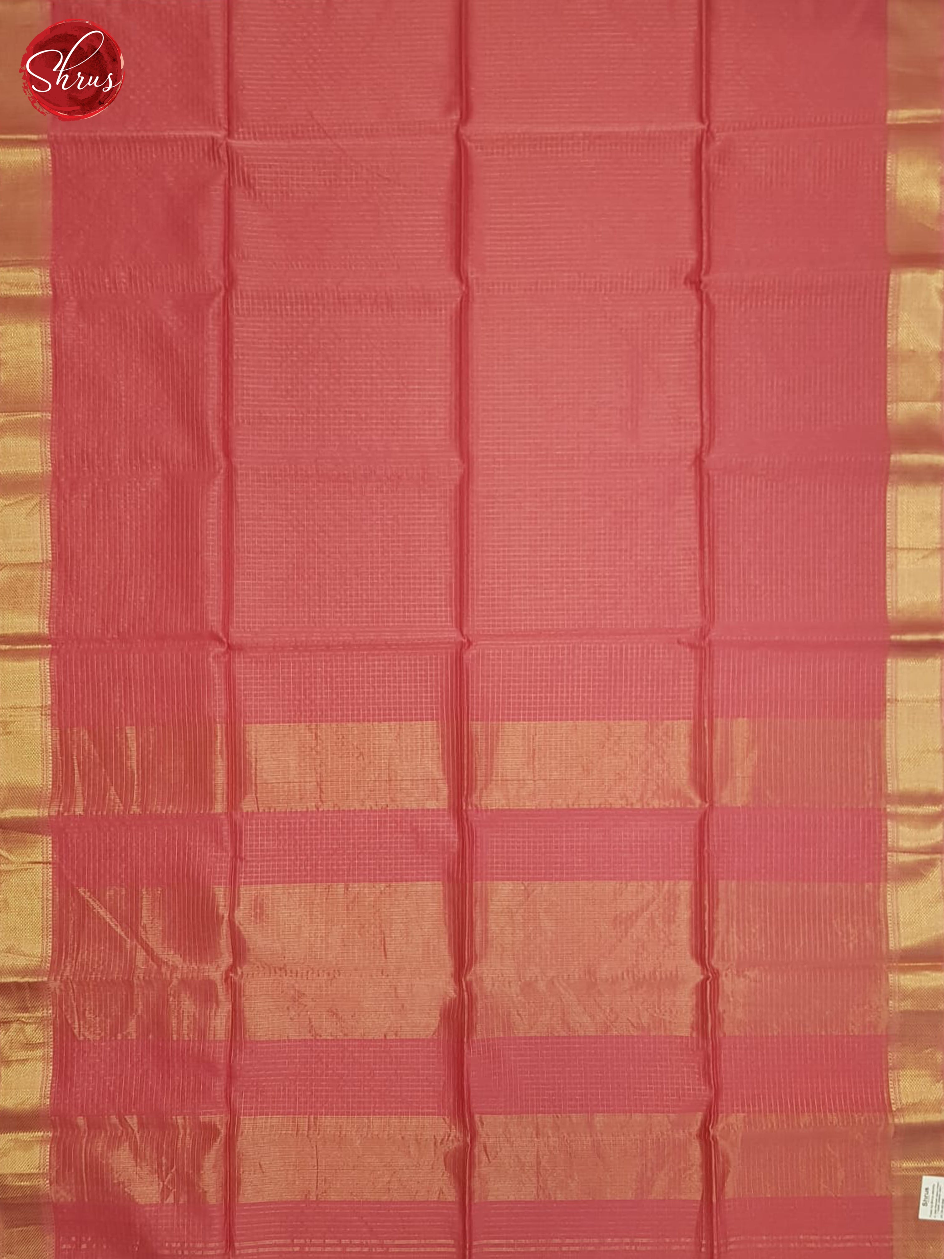 Pink(Single Tone)- Maheshwari Silk Cotton Saree - Shop on ShrusEternity.com