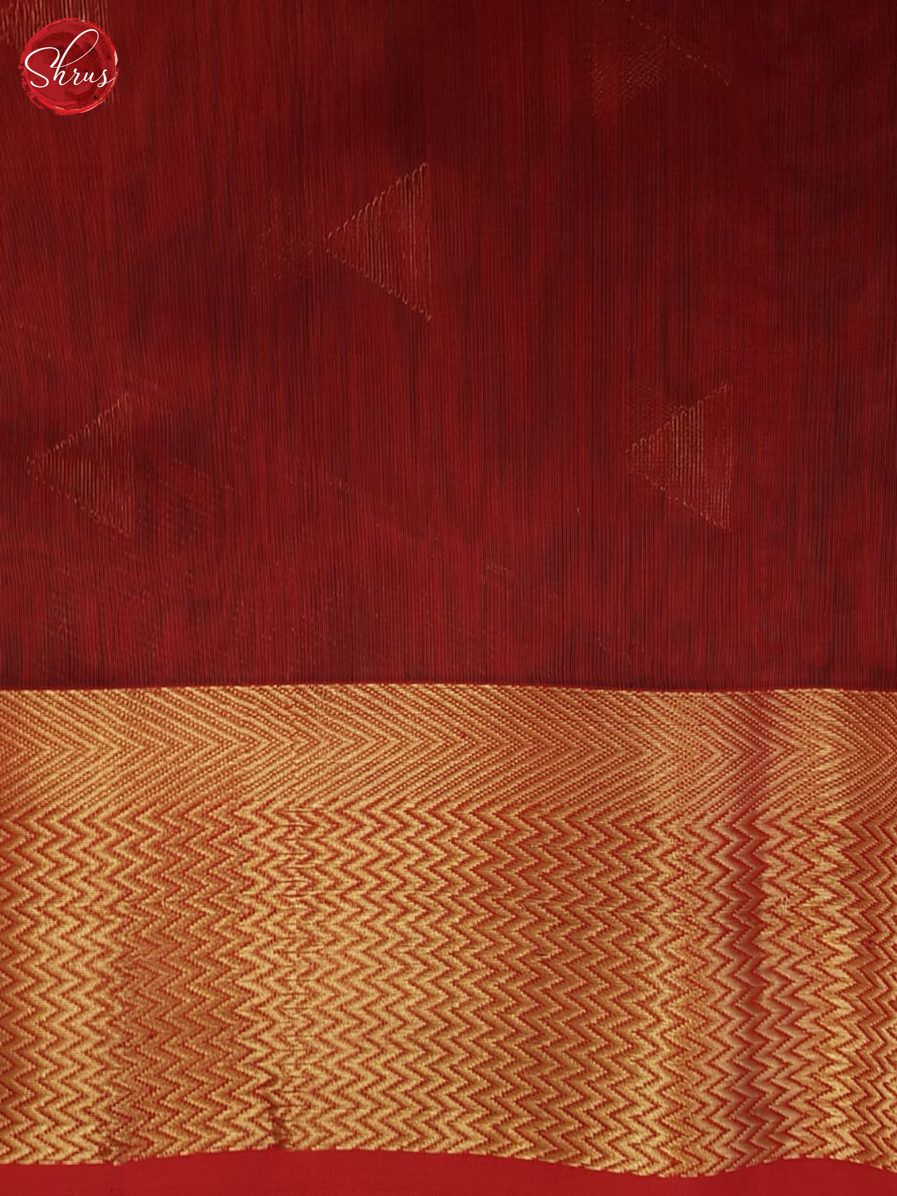 Green And Red- Maheshwari Silk cotton Saree - Shop on ShrusEternity.com