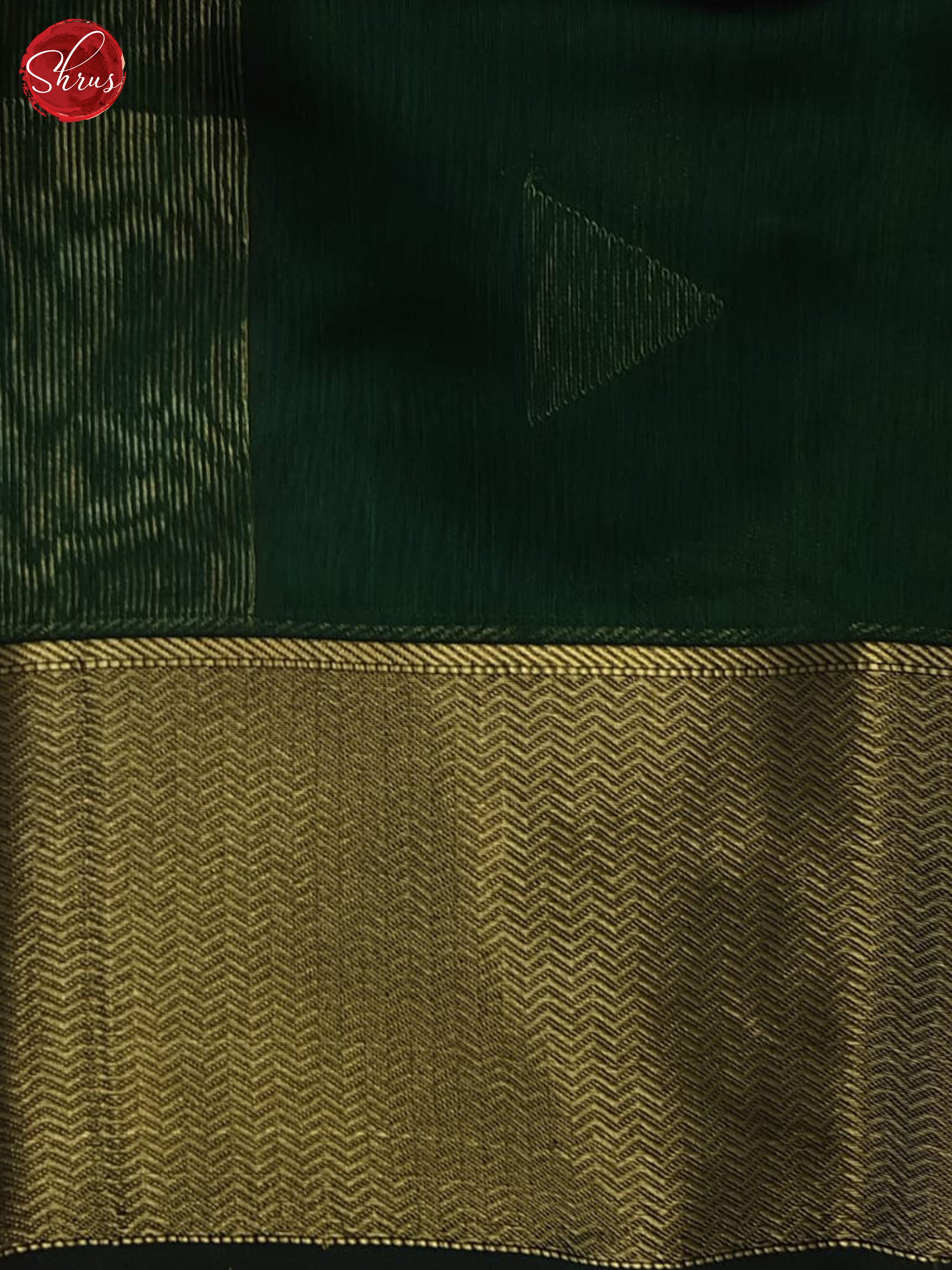Green(Single Tone)- Maheshwari Silk Cotton Saree - Shop on ShrusEternity.com