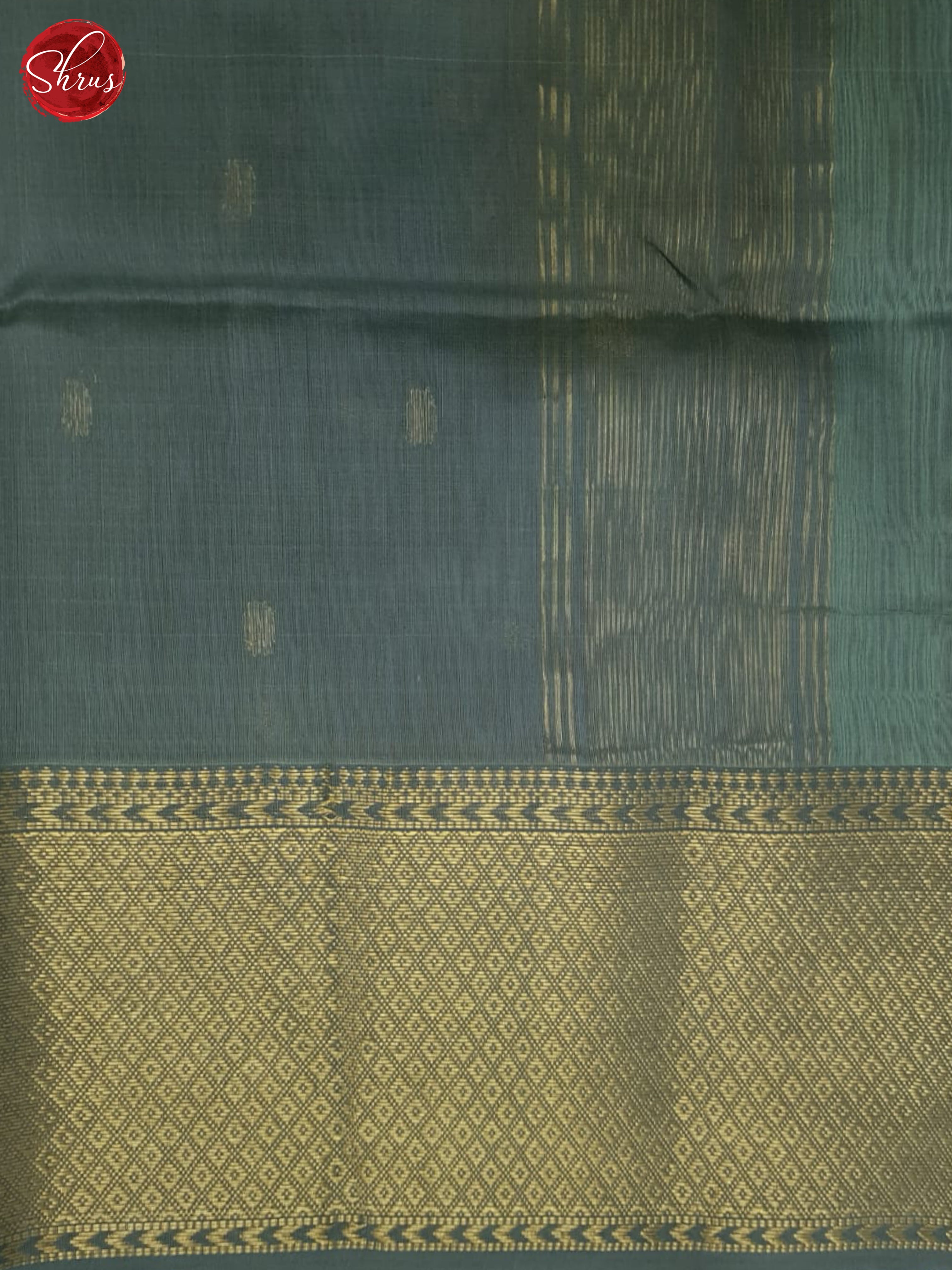 Pastel Green And Grey- Maheshwari Silk Cotton Saree - Shop on ShrusEternity.com