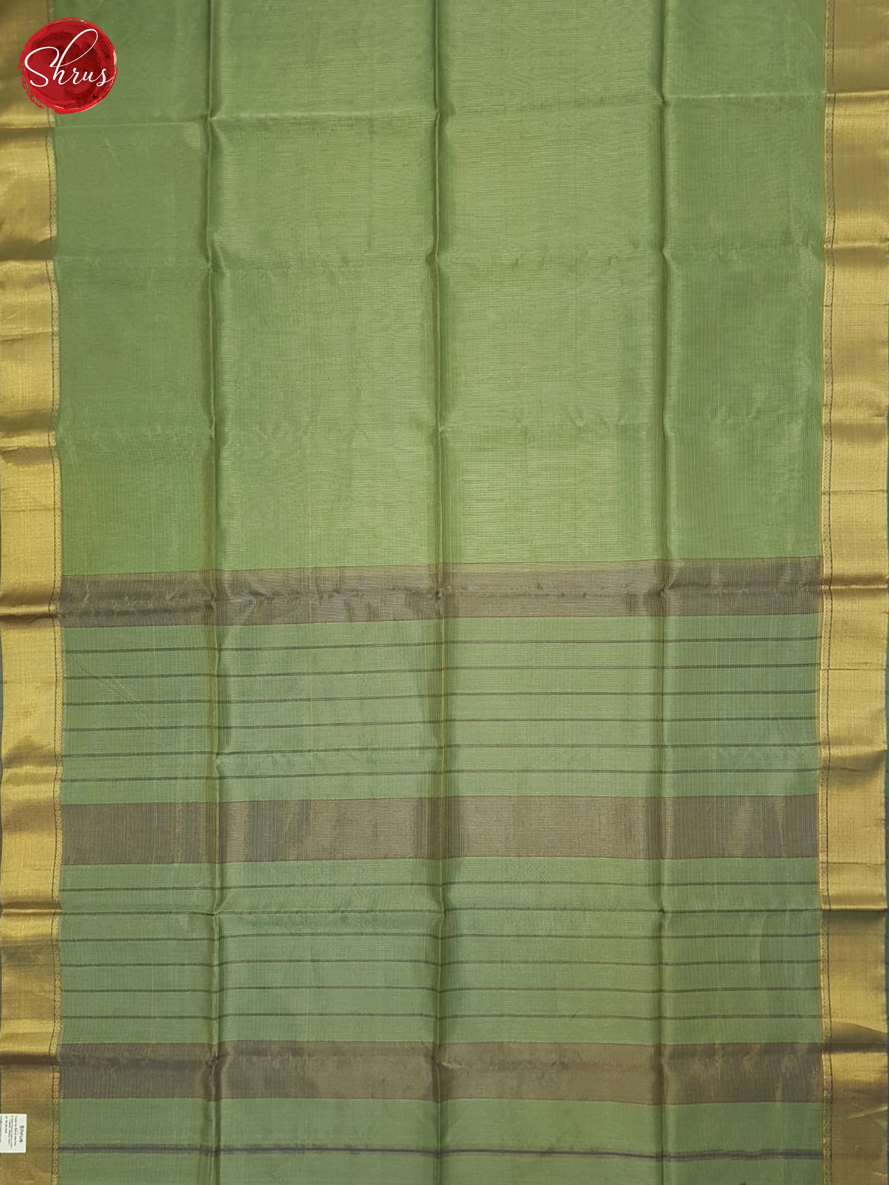 Pastel Green And Blue- Maheshwari Silk Cotton saree - Shop on ShrusEternity.com
