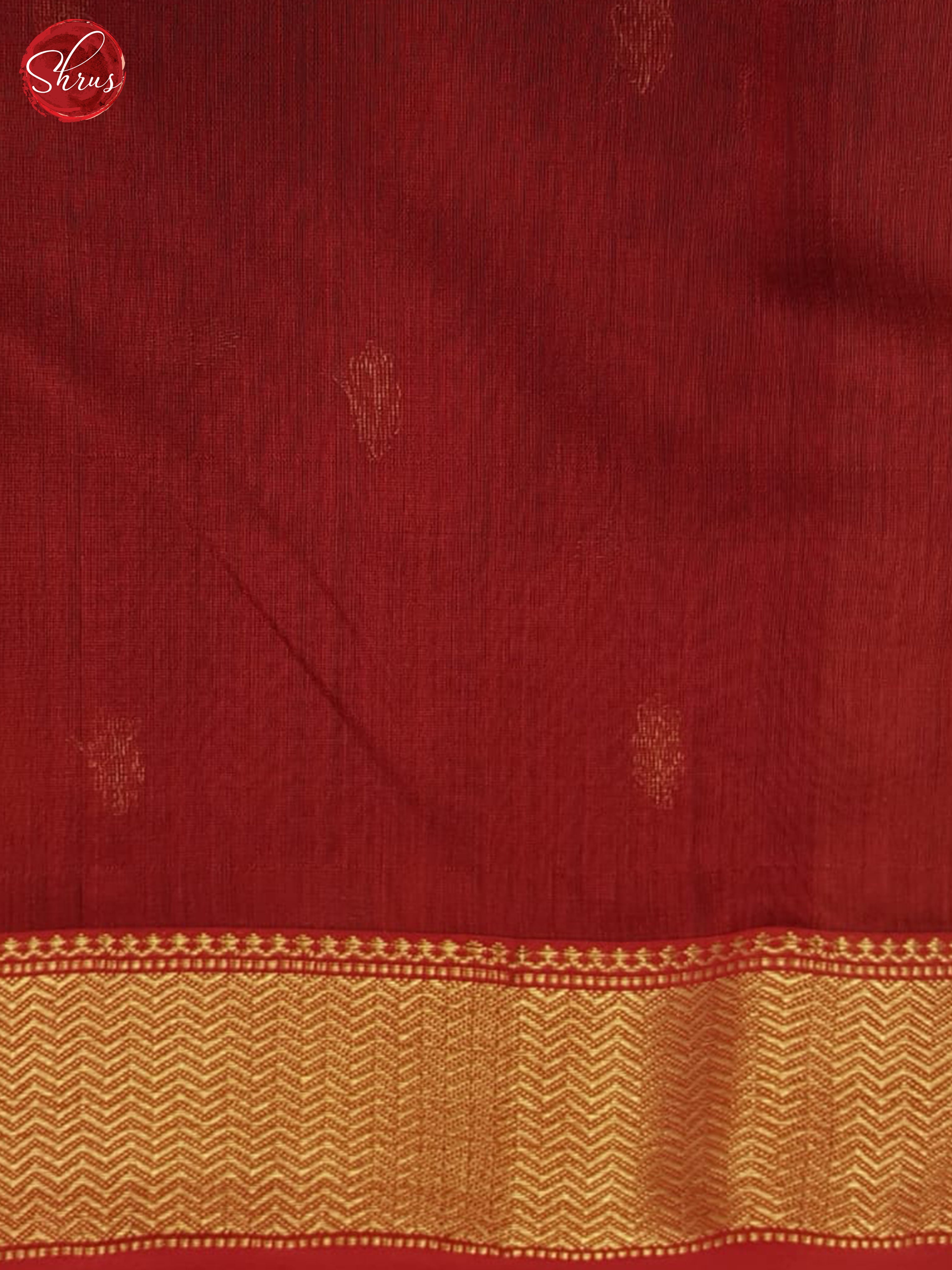 Black And Red- Maheshwari Silk Cotton saree - Shop on ShrusEternity.com