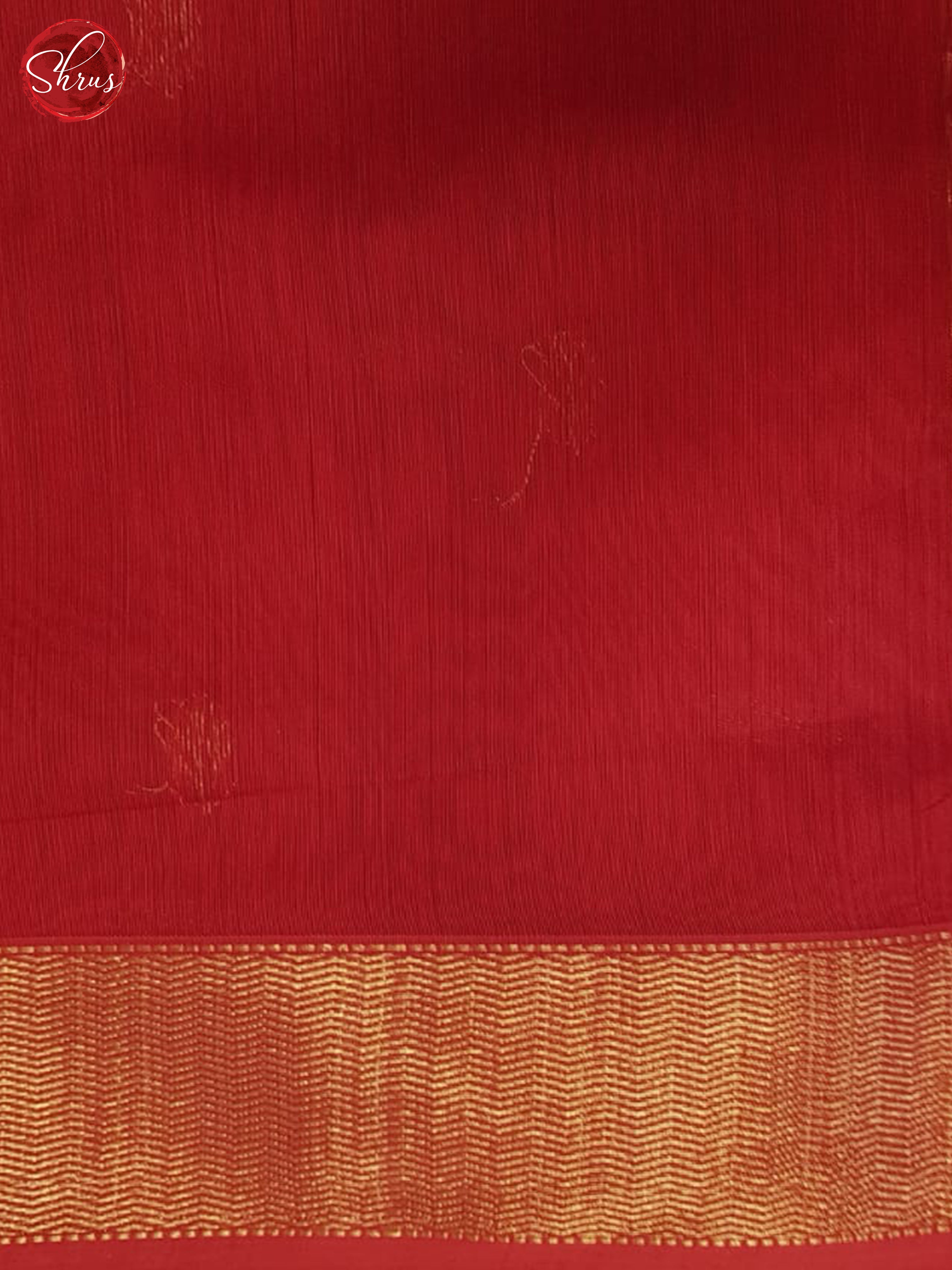 Orange And Red- Maheshwari Silk Cotton Saree - Shop on ShrusEternity.com