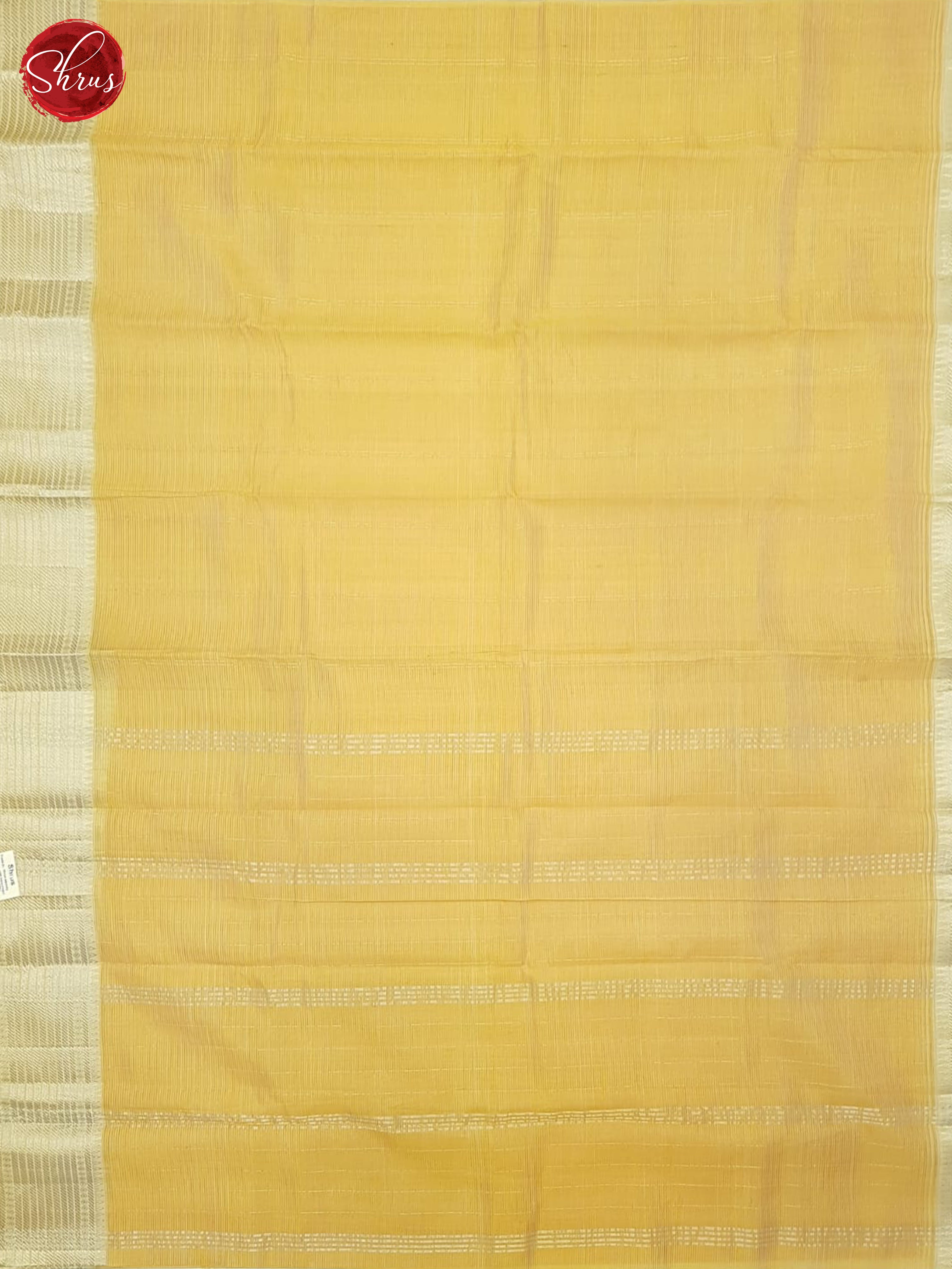 Luxurious Beige Mangalagiri Silk Cotton Saree with Silver Zari Touch -2