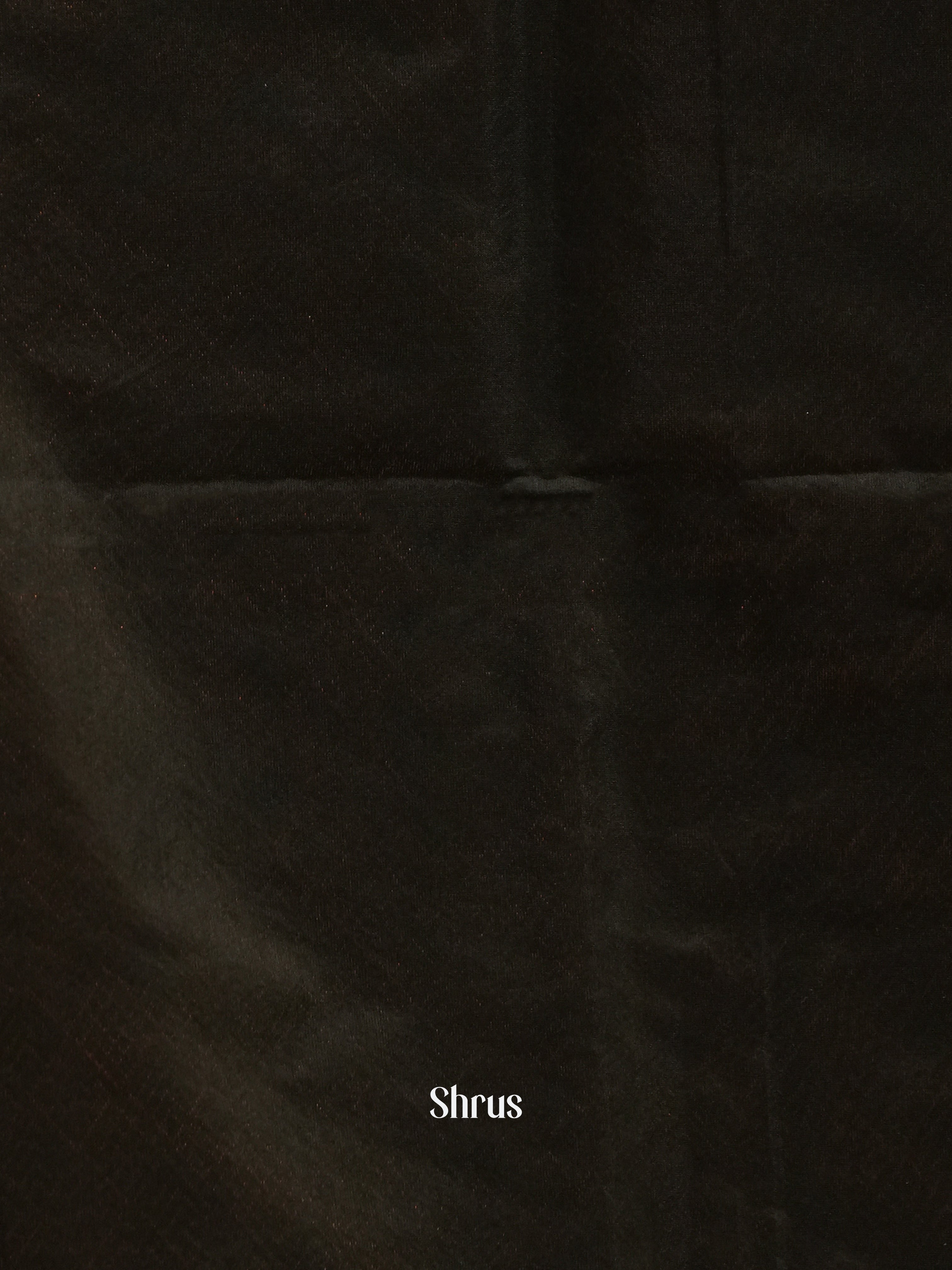 Teal & Black - Semi Silkcotton Saree - Shop on ShrusEternity.com