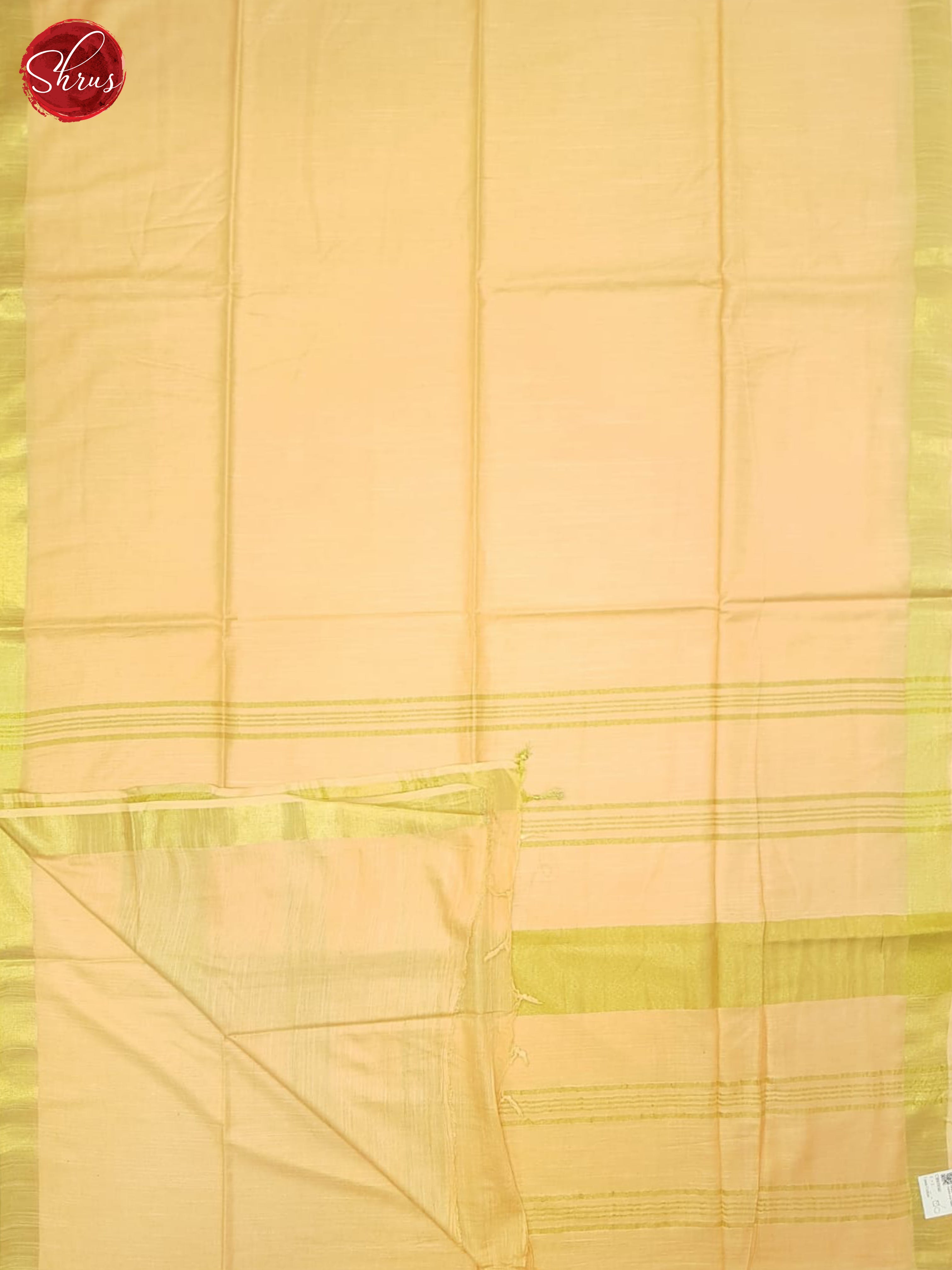 Peach(Single Tone)- Linen Cotton saree - Shop on ShrusEternity.com