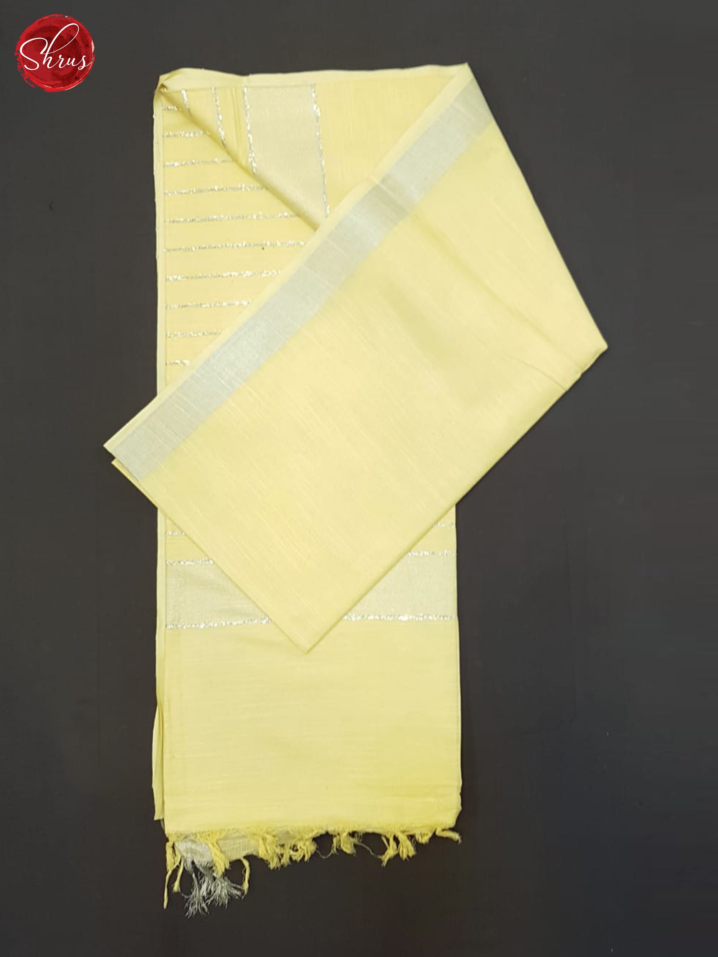 Cream(SIngle Tone)- Linen Cotton Saree - Shop on ShrusEternity.com