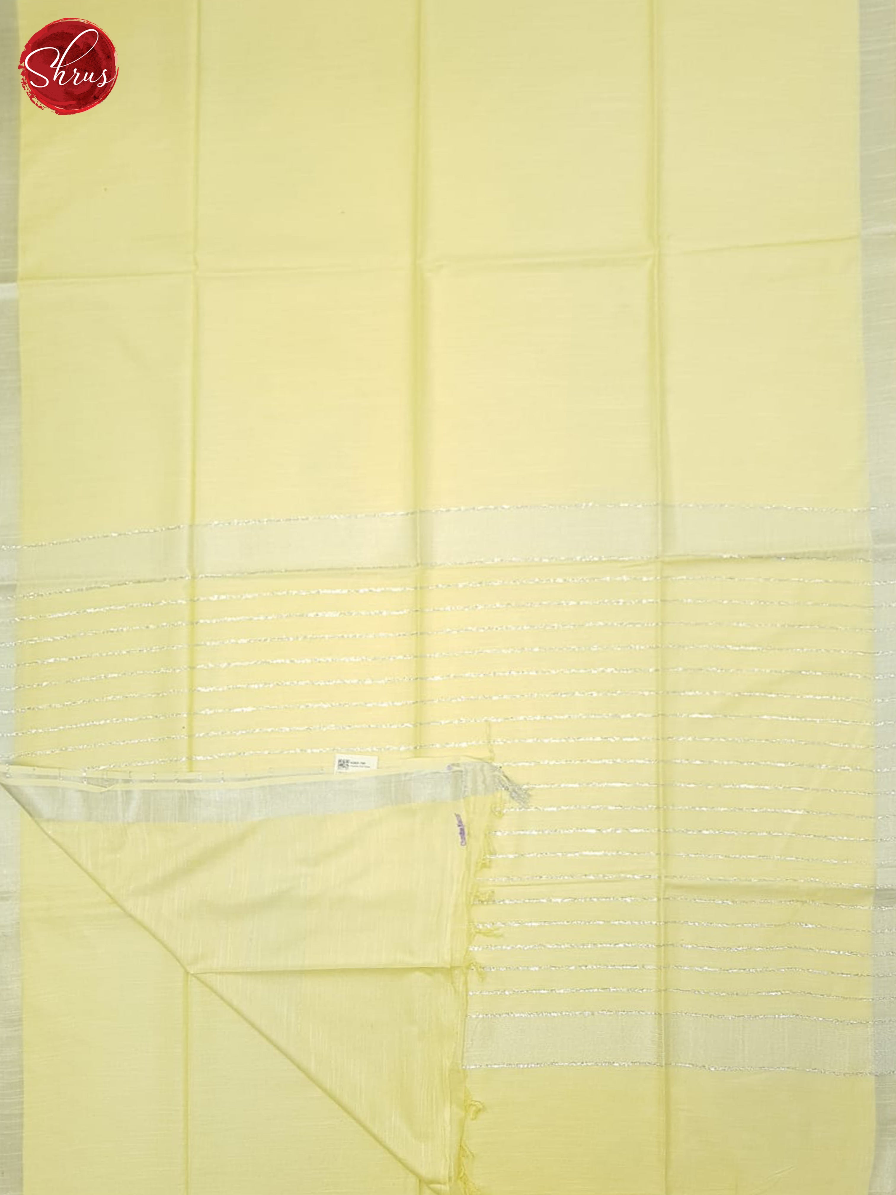 Cream(SIngle Tone)- Linen Cotton Saree - Shop on ShrusEternity.com