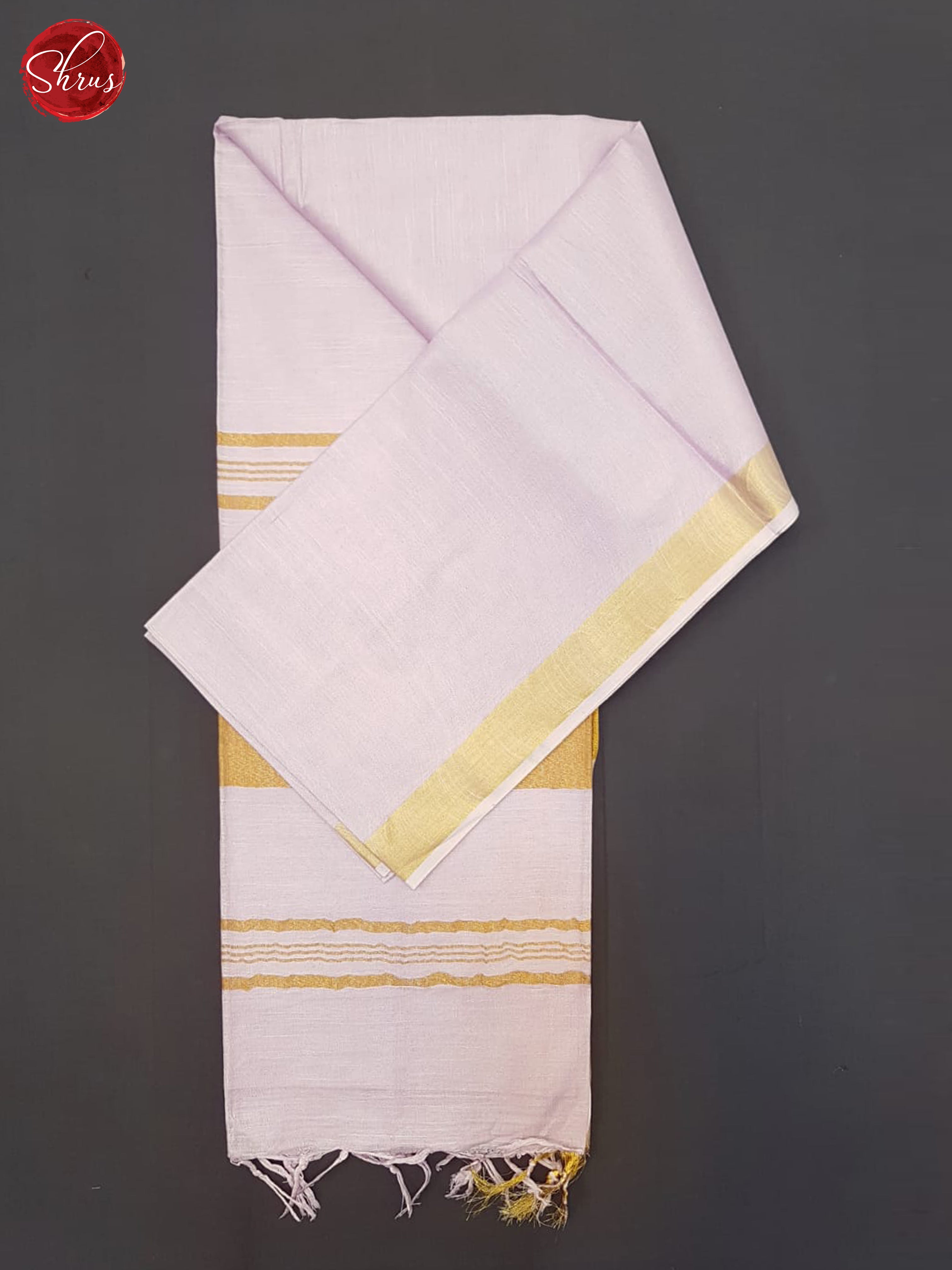 Mild Lavender(Single Tone)- Linen Cotton saree - Shop on ShrusEternity.com