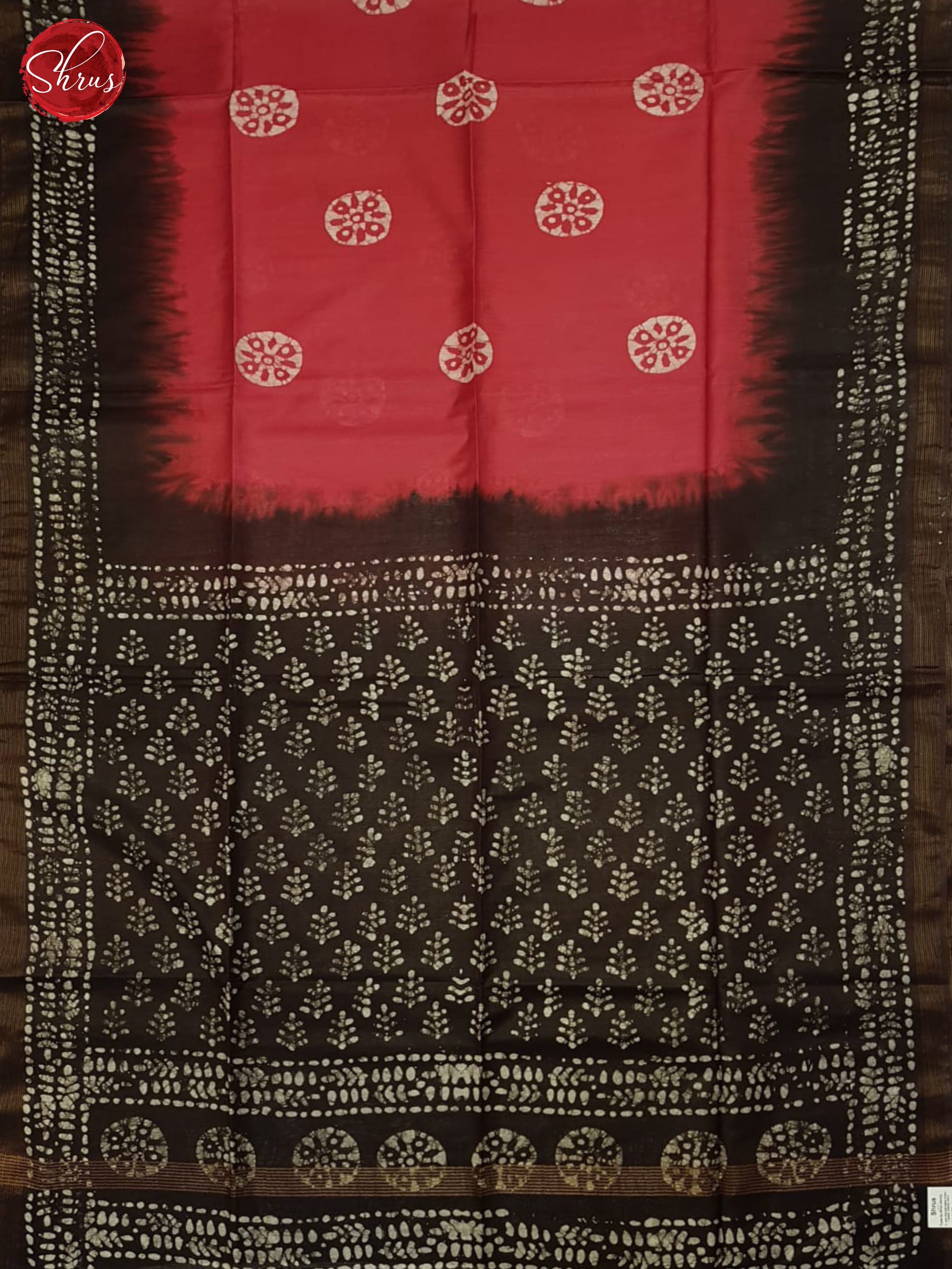 Red And Brown- Bhatik Saree - Shop on ShrusEternity.com