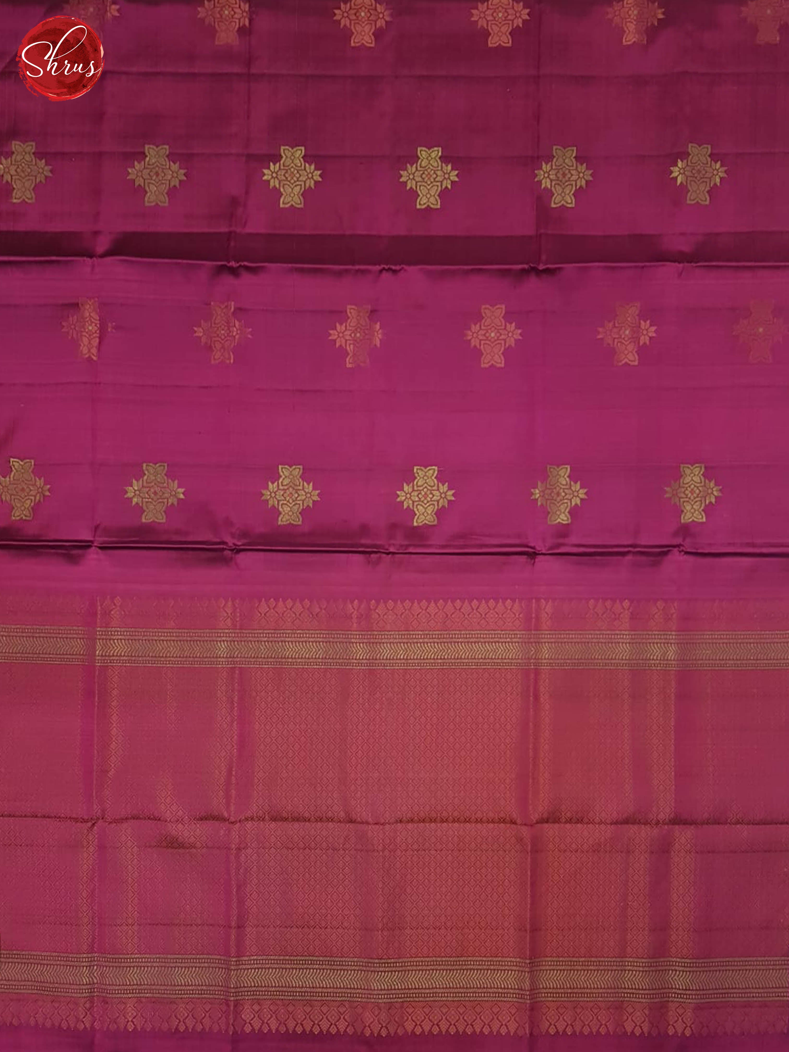 Wine And Beige- Soft Silk Half-pure Saree - Shop on ShrusEternity.com