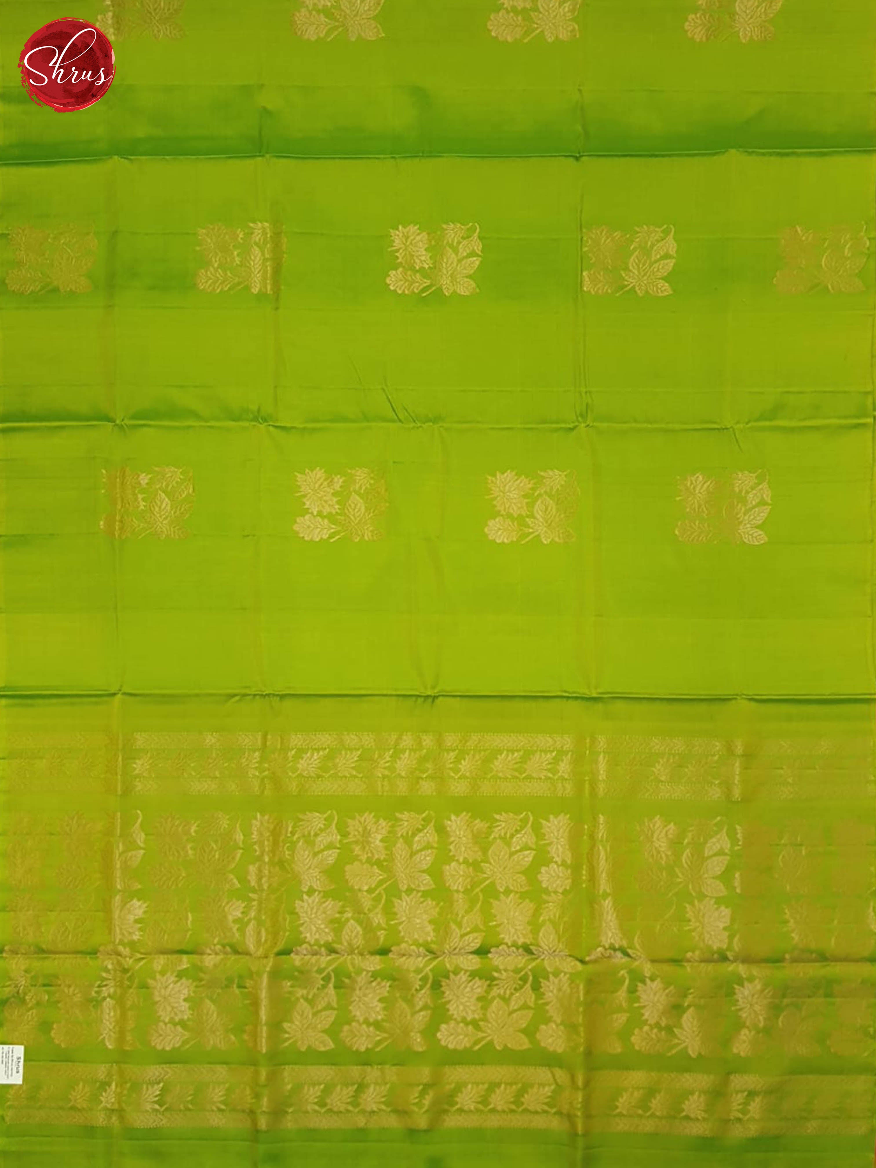 Green And Orange - Soft Silk half-pure Saree - Shop on ShrusEternity.com