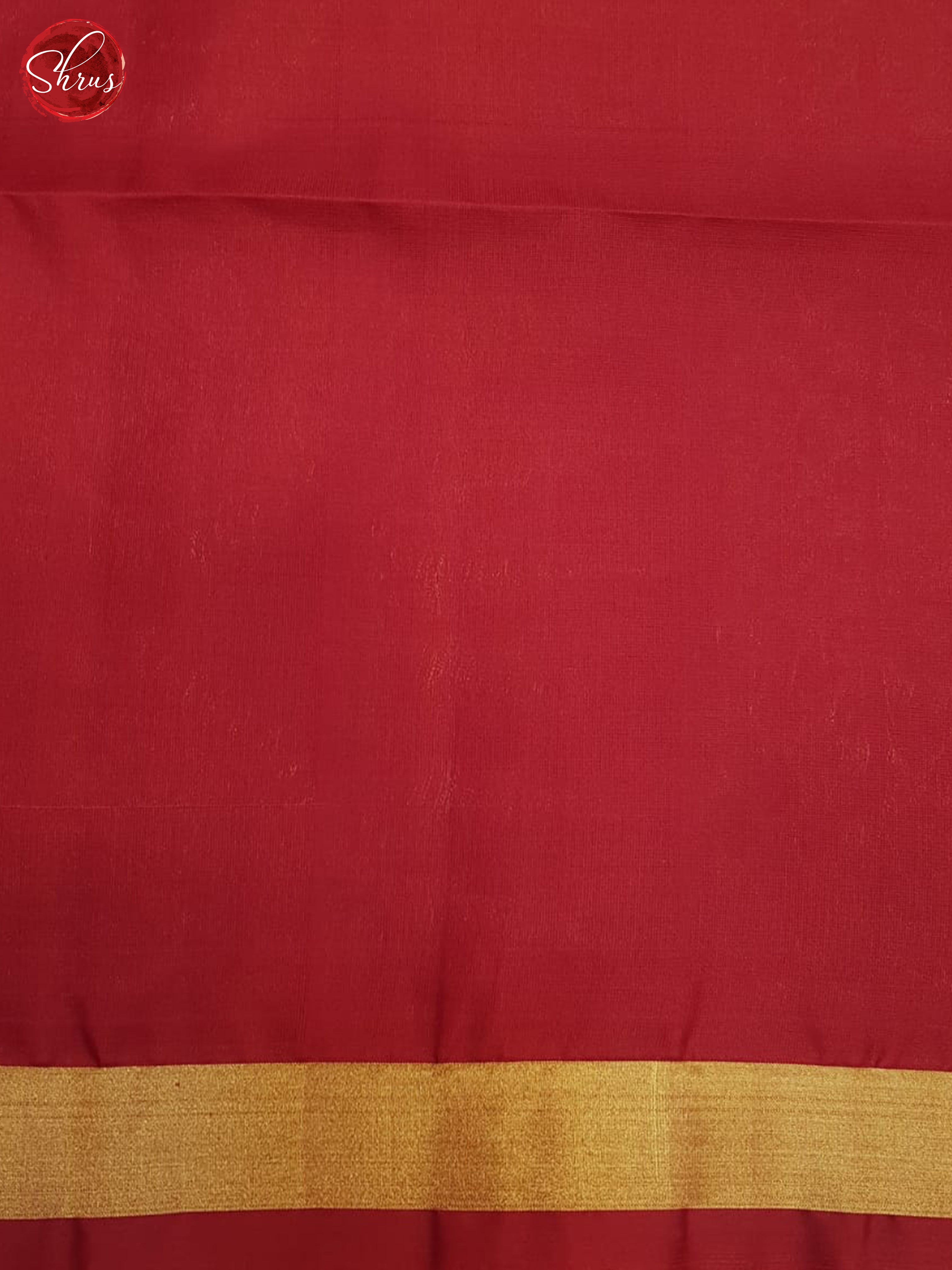 Cream & Red- Soft silk Saree - Shop on ShrusEternity.com