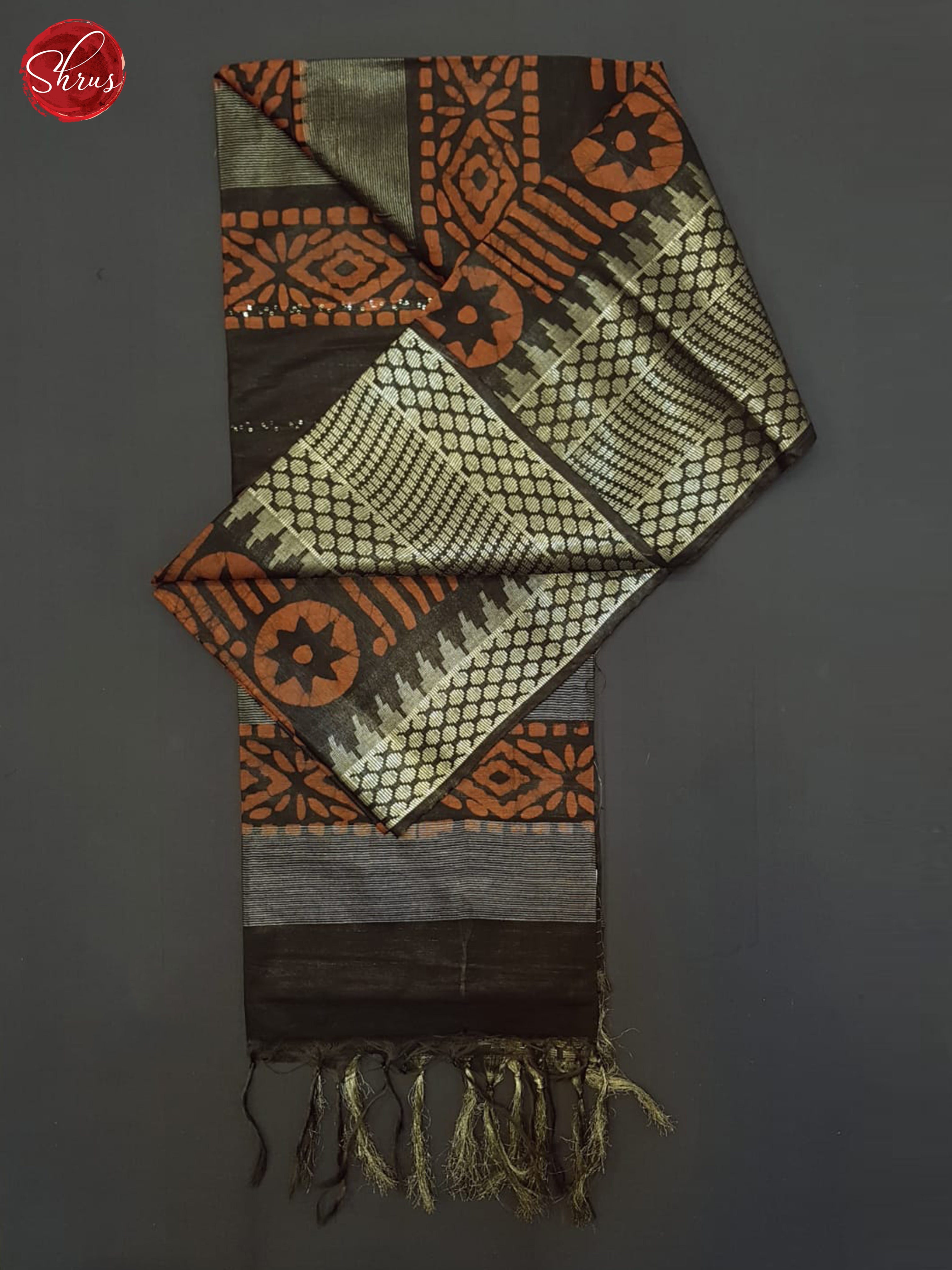 Orange And Black- Bhatik Saree - Shop on ShrusEternity.com