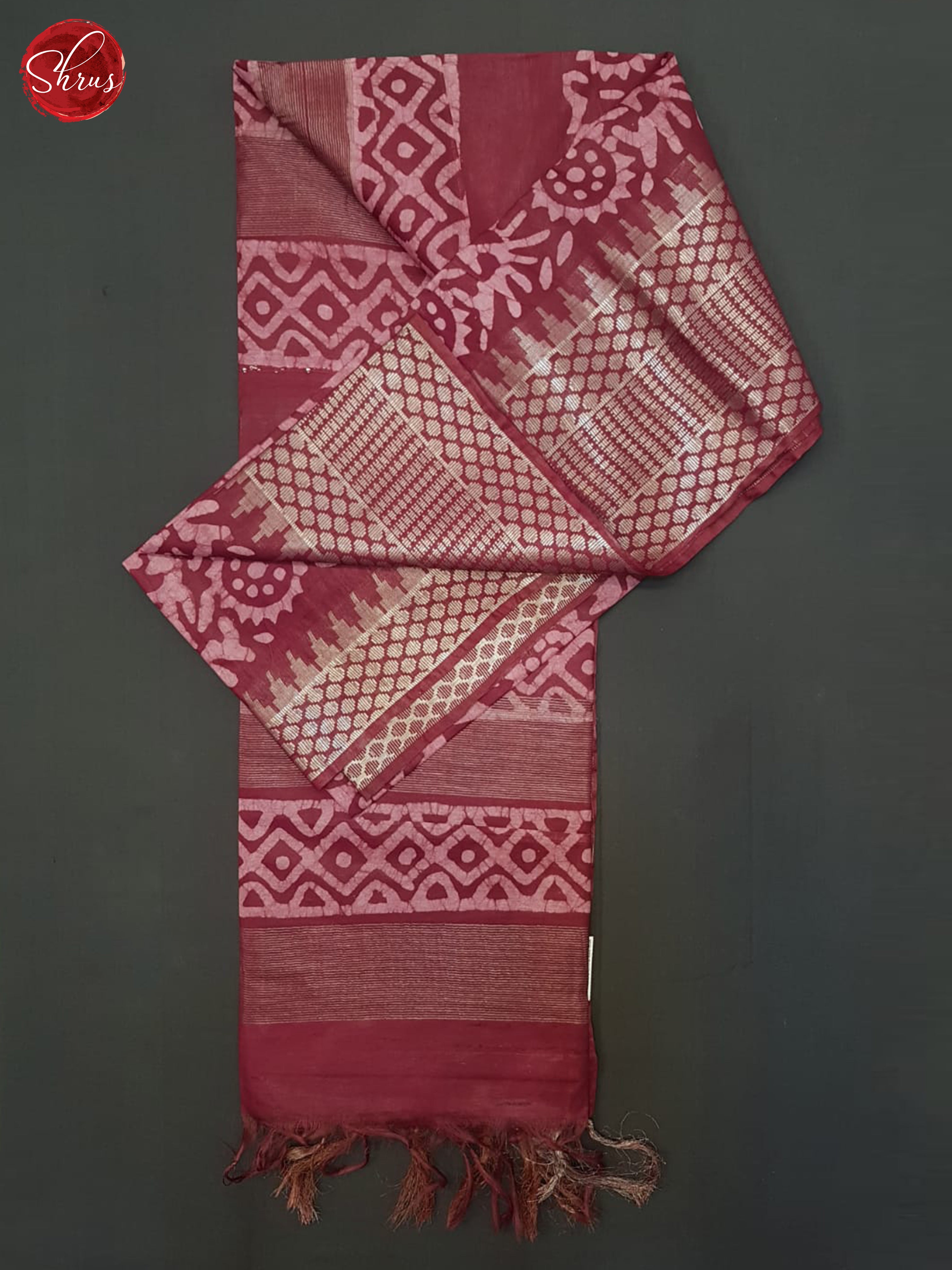 Maroon(Single Tone)- Bhatik Saree - Shop on ShrusEternity.com