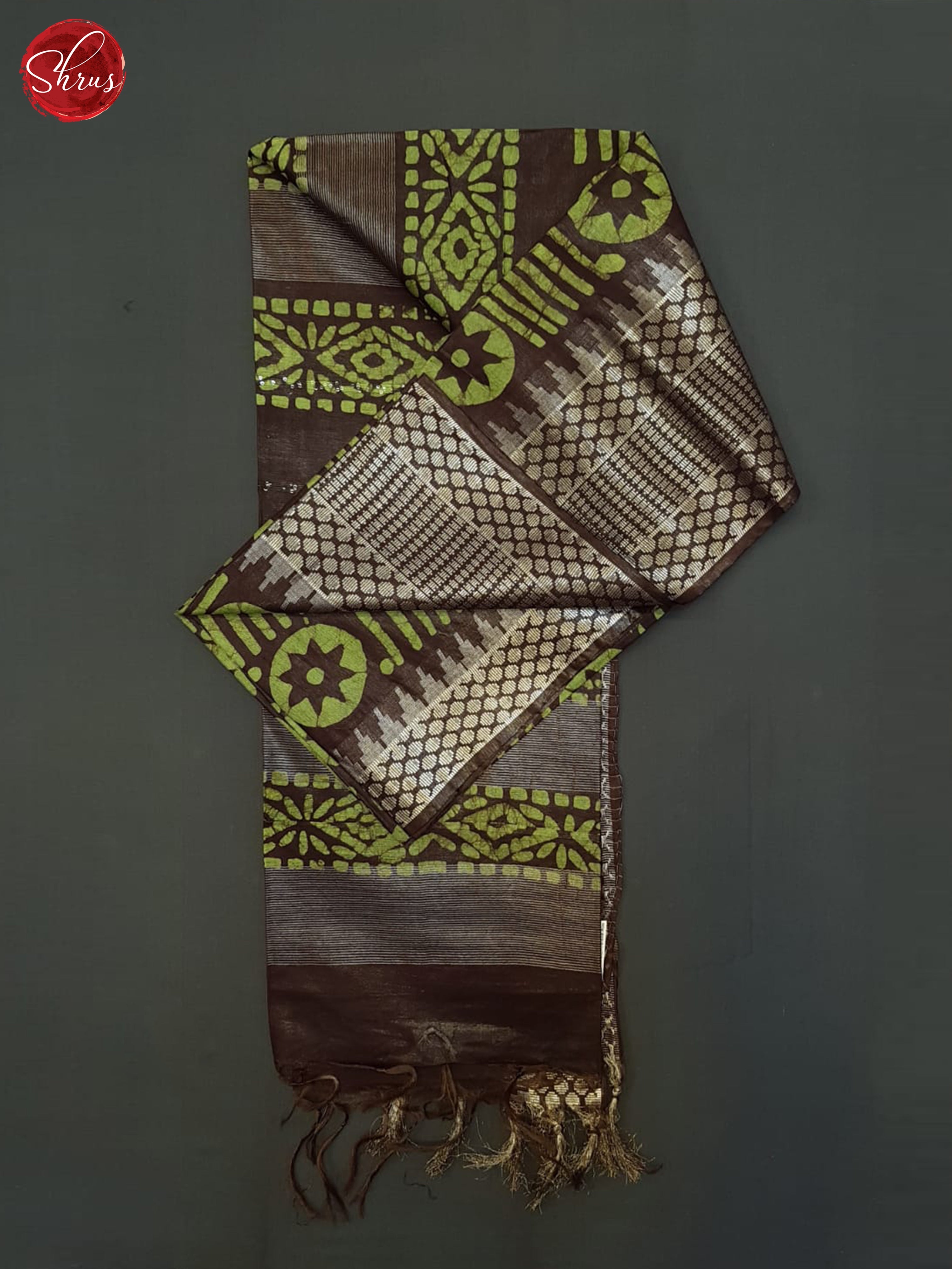 Green And Brown- Bhatik Saree - Shop on ShrusEternity.com